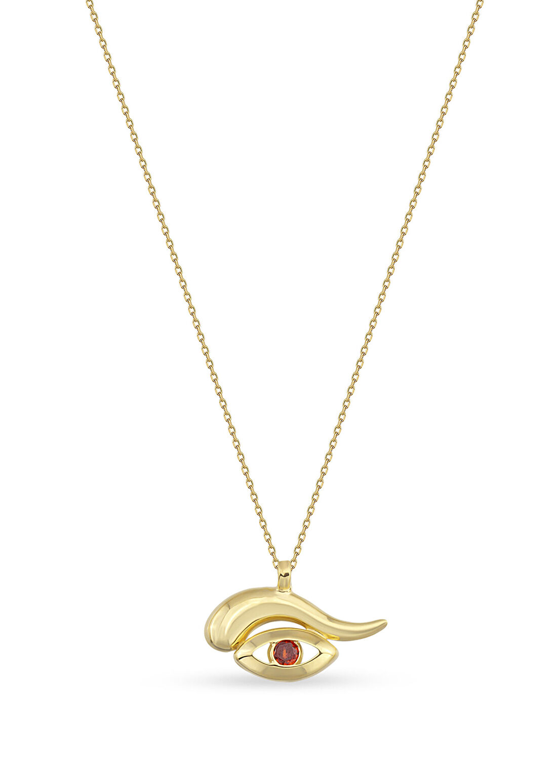 Orena Jewelry Ruby Flow Eye 14 Ayar Altın Kadın Kolye