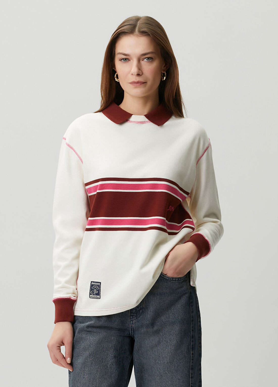 Damson Madder Olina Krem T-shirt