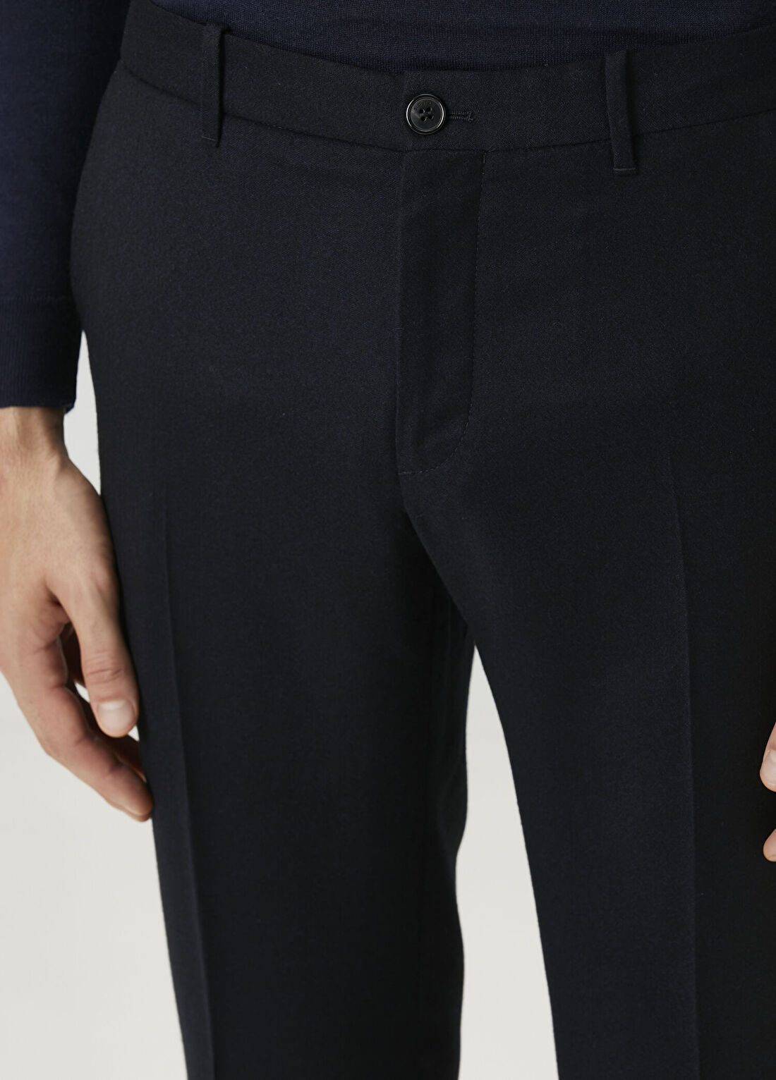 Slowear Lacivert Yün Pantolon görsel 4