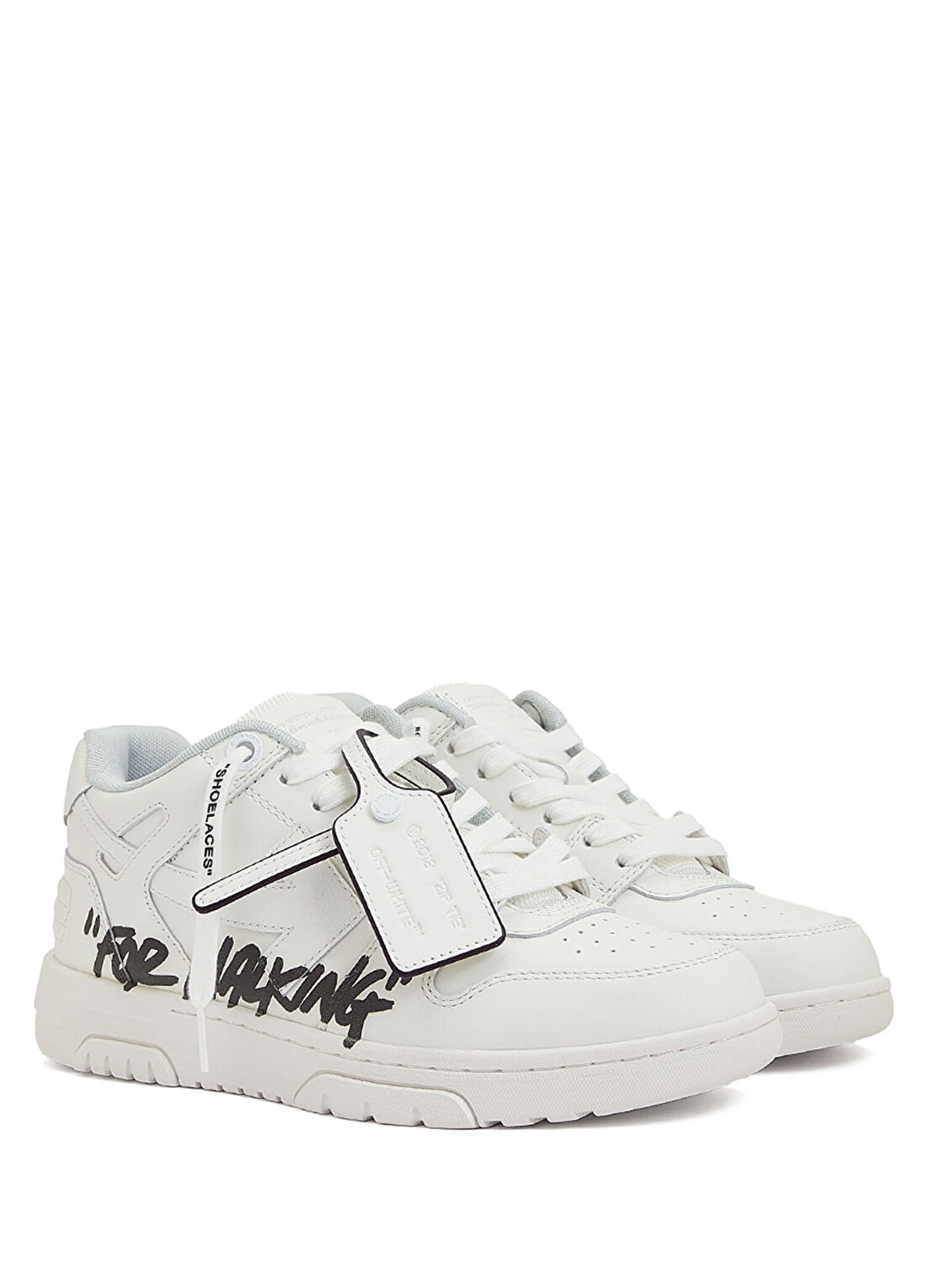 Off-White Beyaz Kadın Deri Sneaker görsel 2