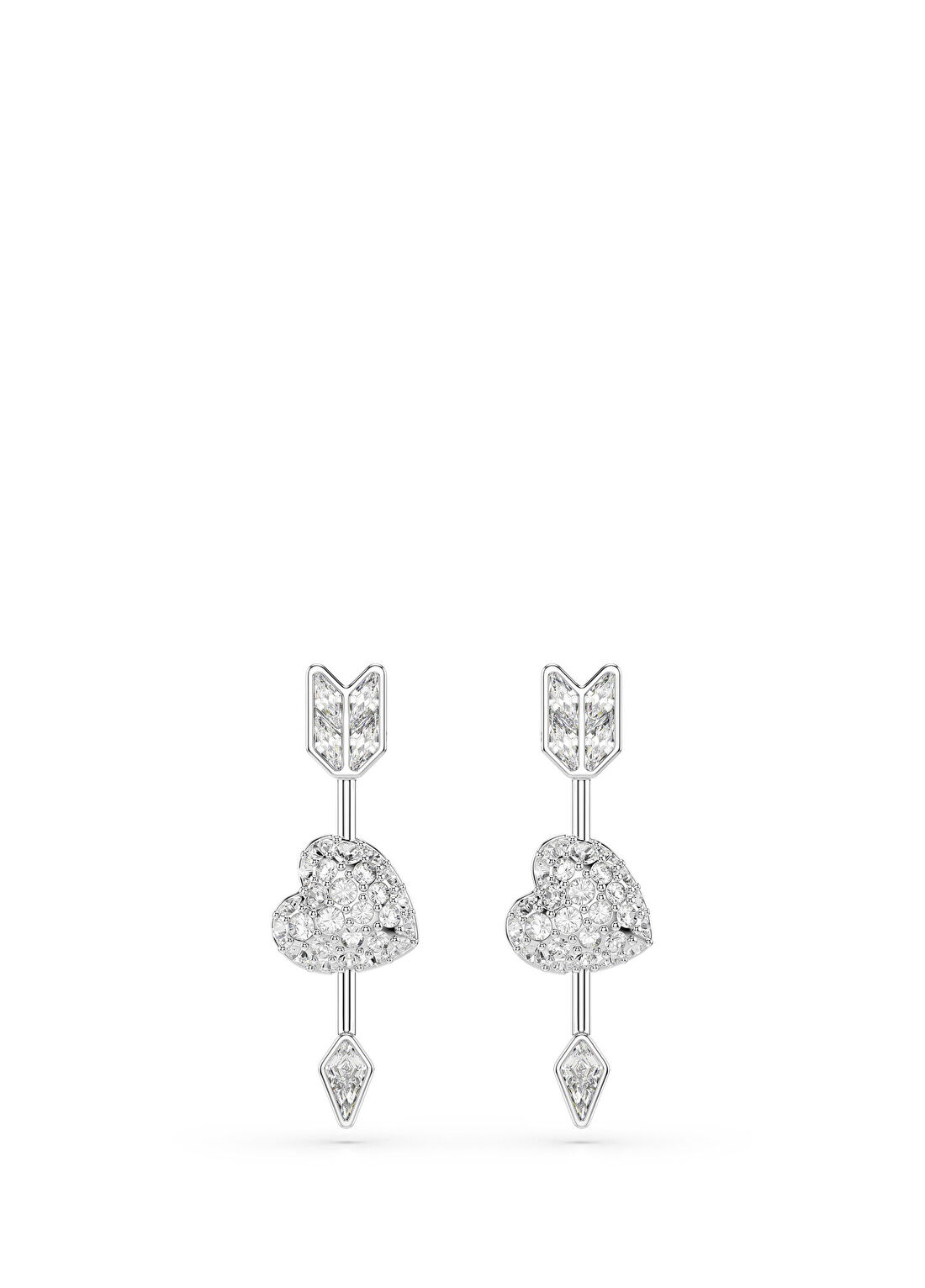 Swarovski Idyllia Beyaz Rodyum Kaplama Kadın Küpe