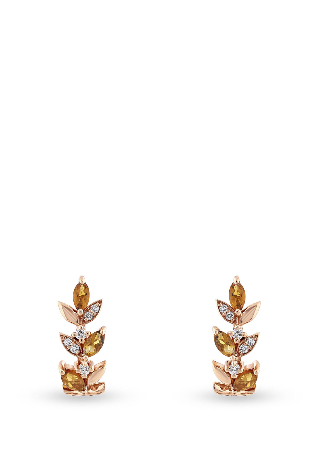 Bee Goddess Wheat Kadın Altın Küpe