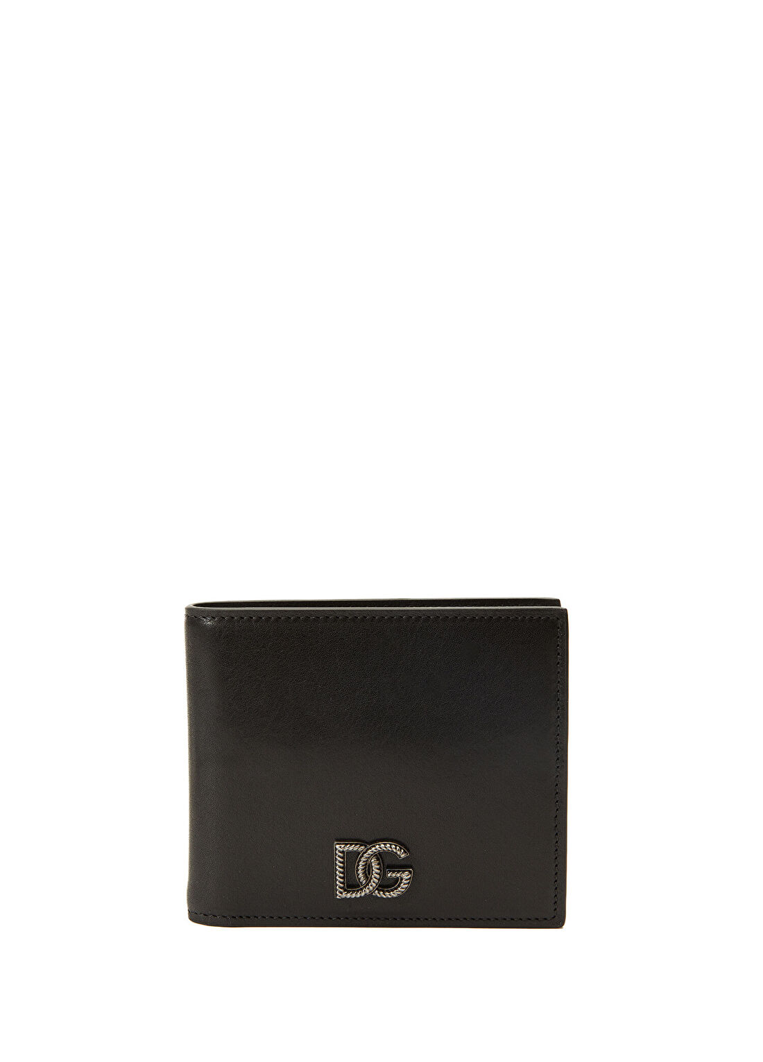 Dolce&Gabbana Siyah Logo Detaylı Erkek Deri Cüzdan