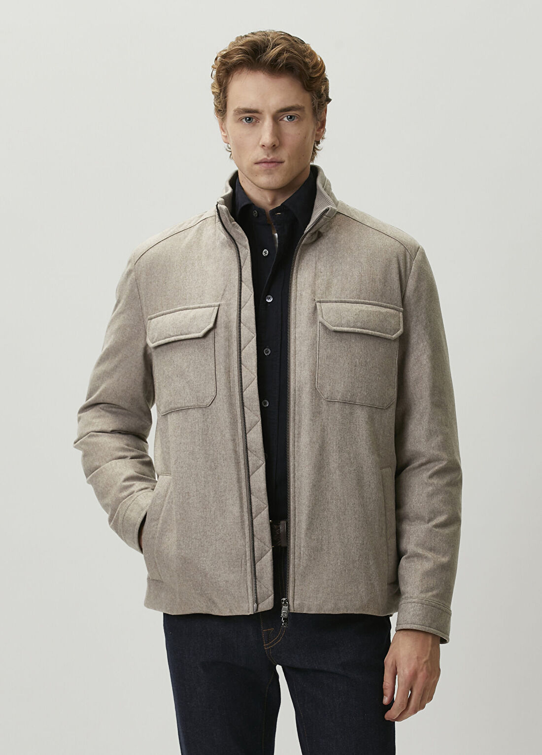 Corneliani Bej Garni Detaylı Mont