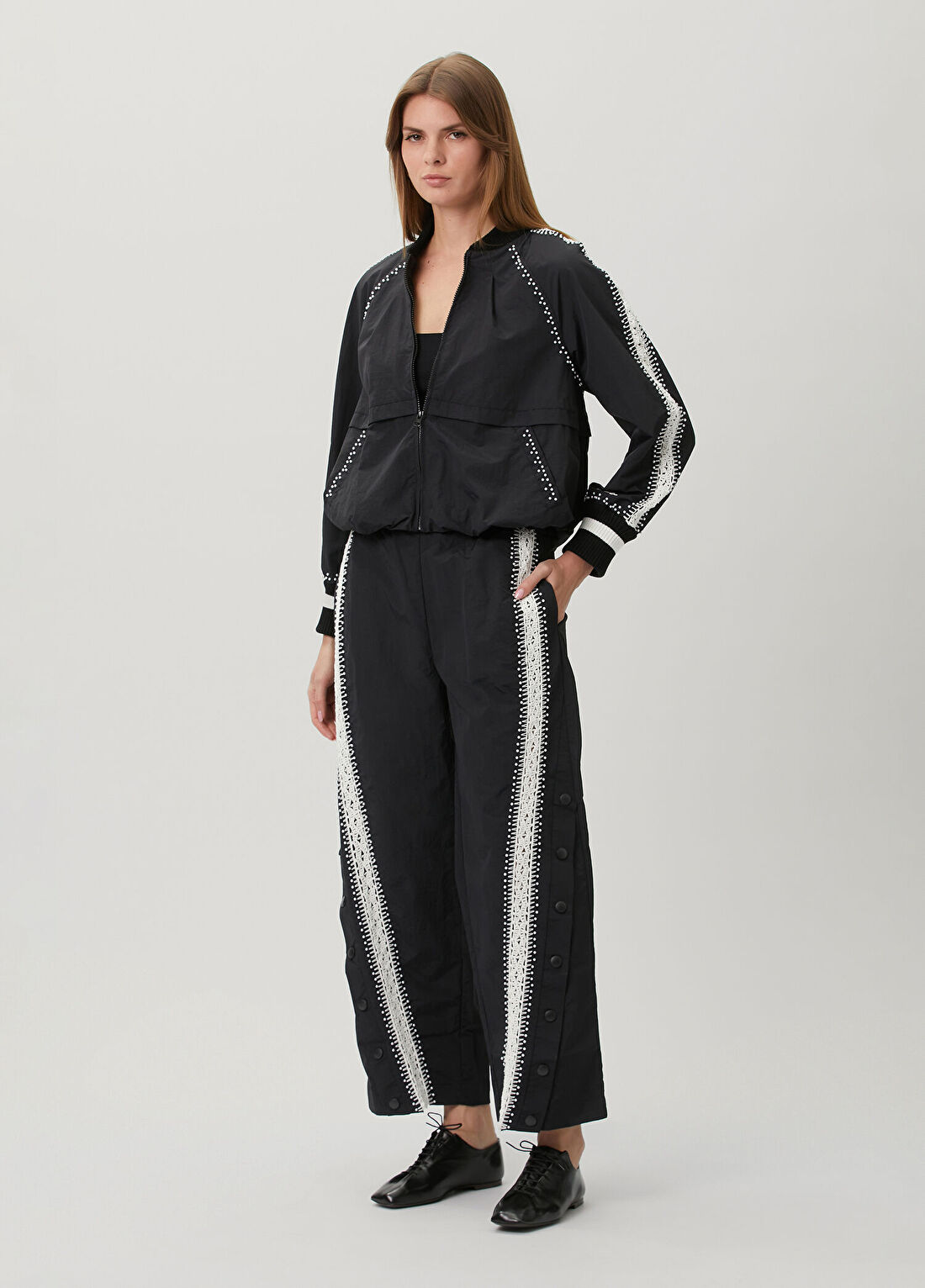 Sea Alberta Pearl Siyah Pantolon