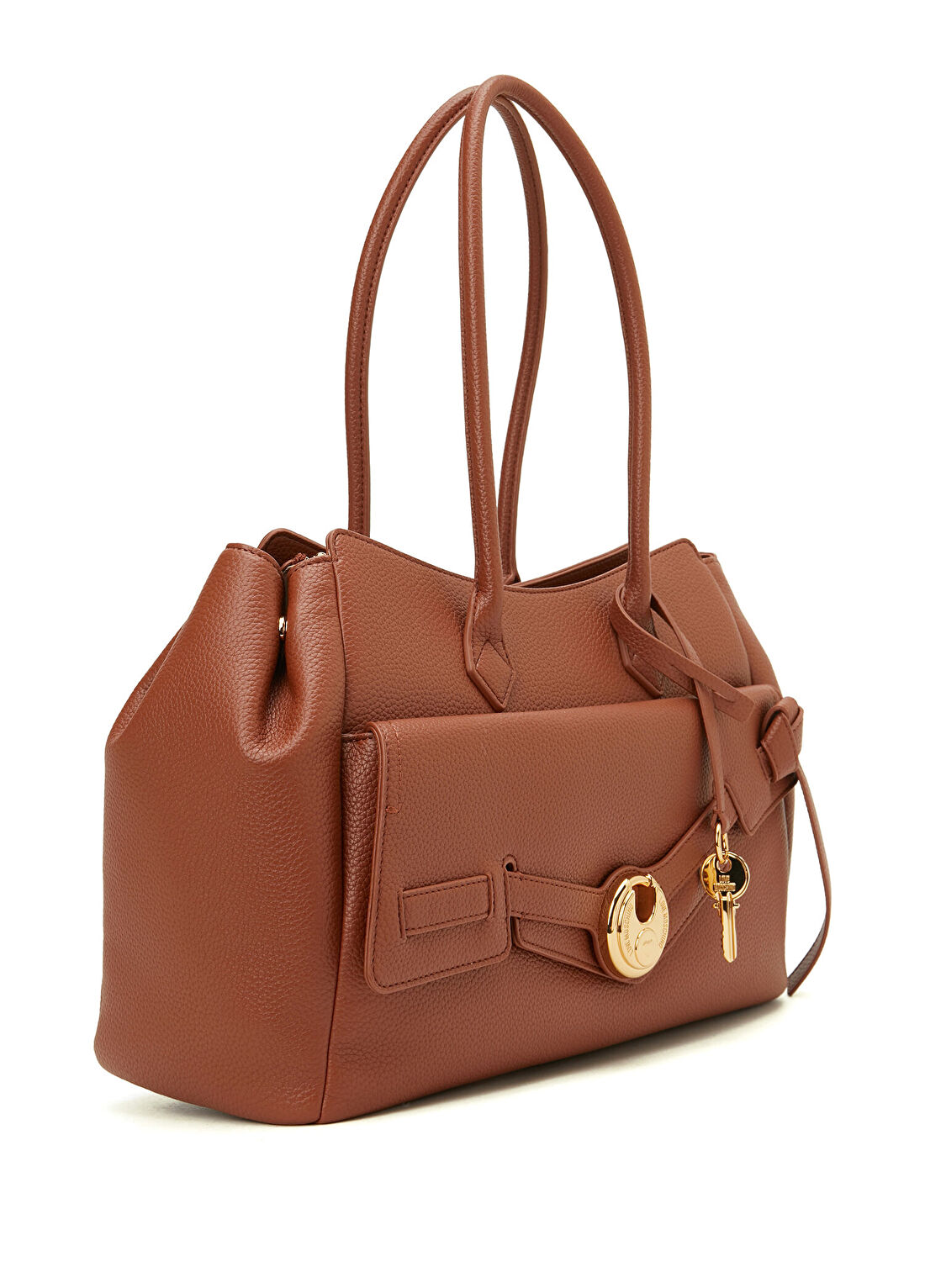 Love Moschino Padlock Taba Kadın Çanta görsel 3