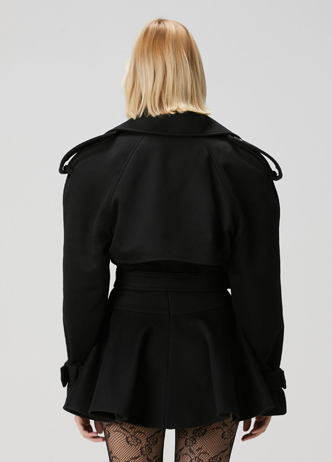Wardrobe Nyc Siyah Yün Ceket görsel 4