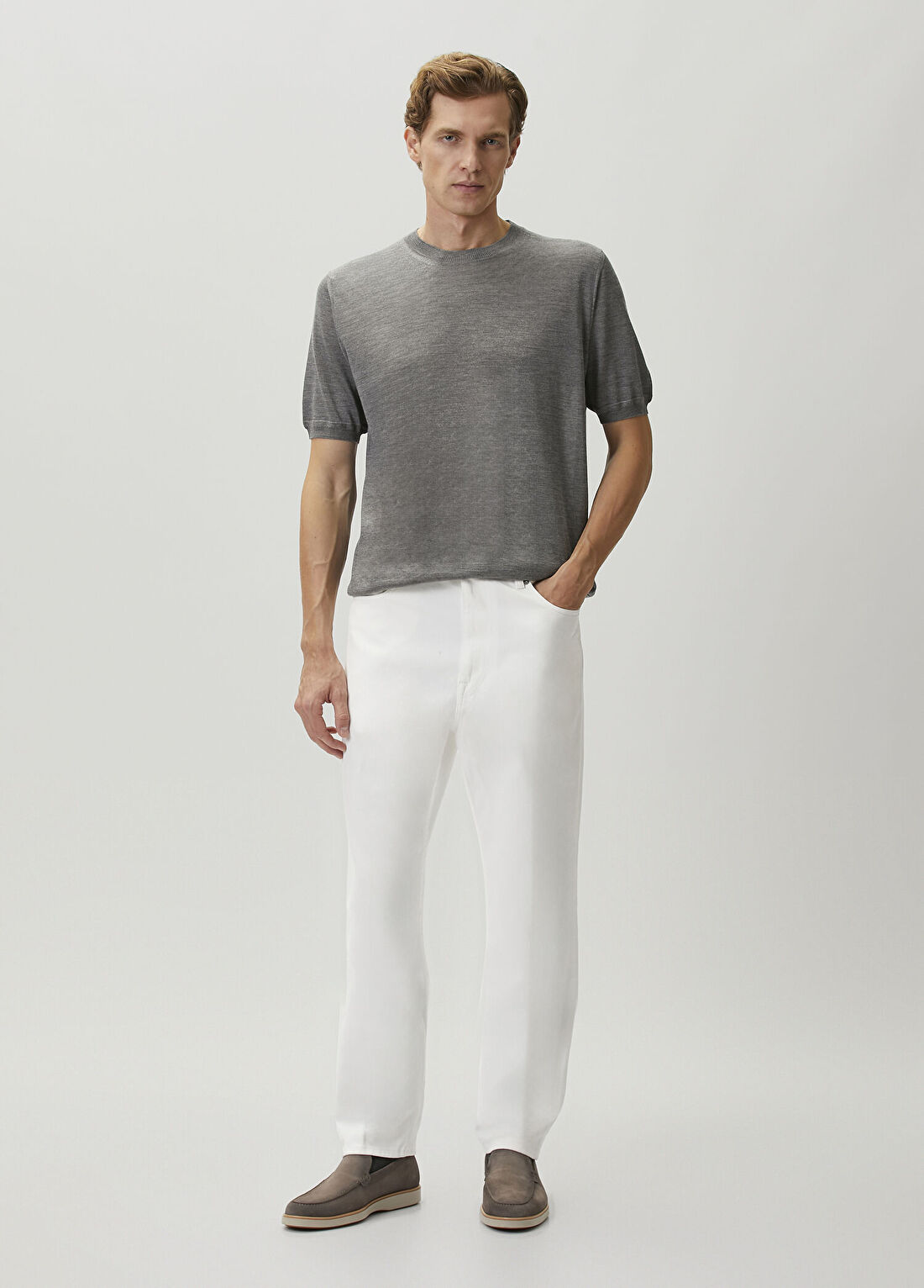 Dunhill Beyaz Jean Pantolon