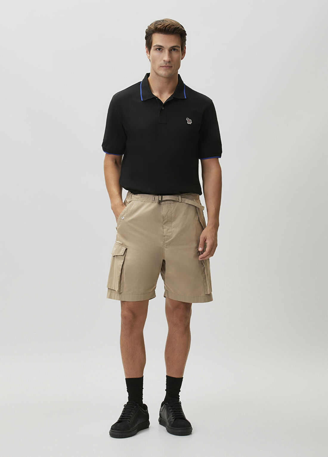 PS Paul Smith Siyah Polo T-shirt görsel 2