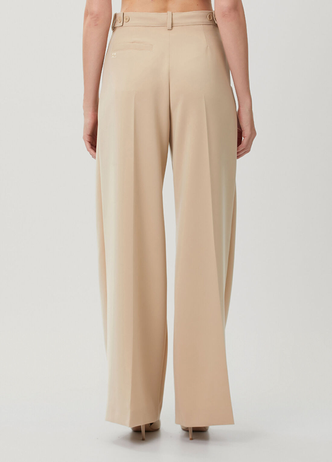 Courreges Heritage Bej Pantolon görsel 4