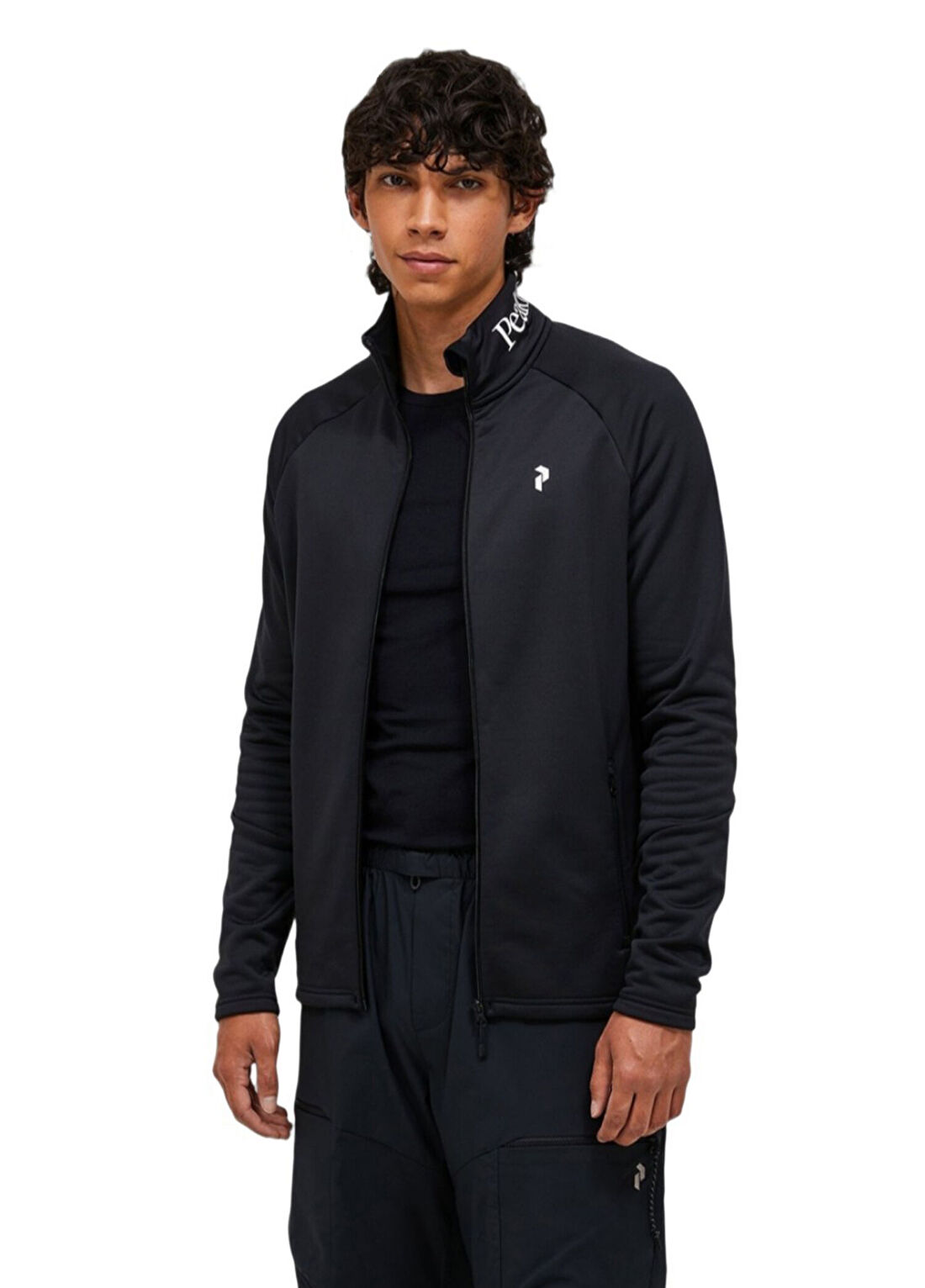 Peak Performance Rider Essentials Siyah Polar Erkek Spor Ceket