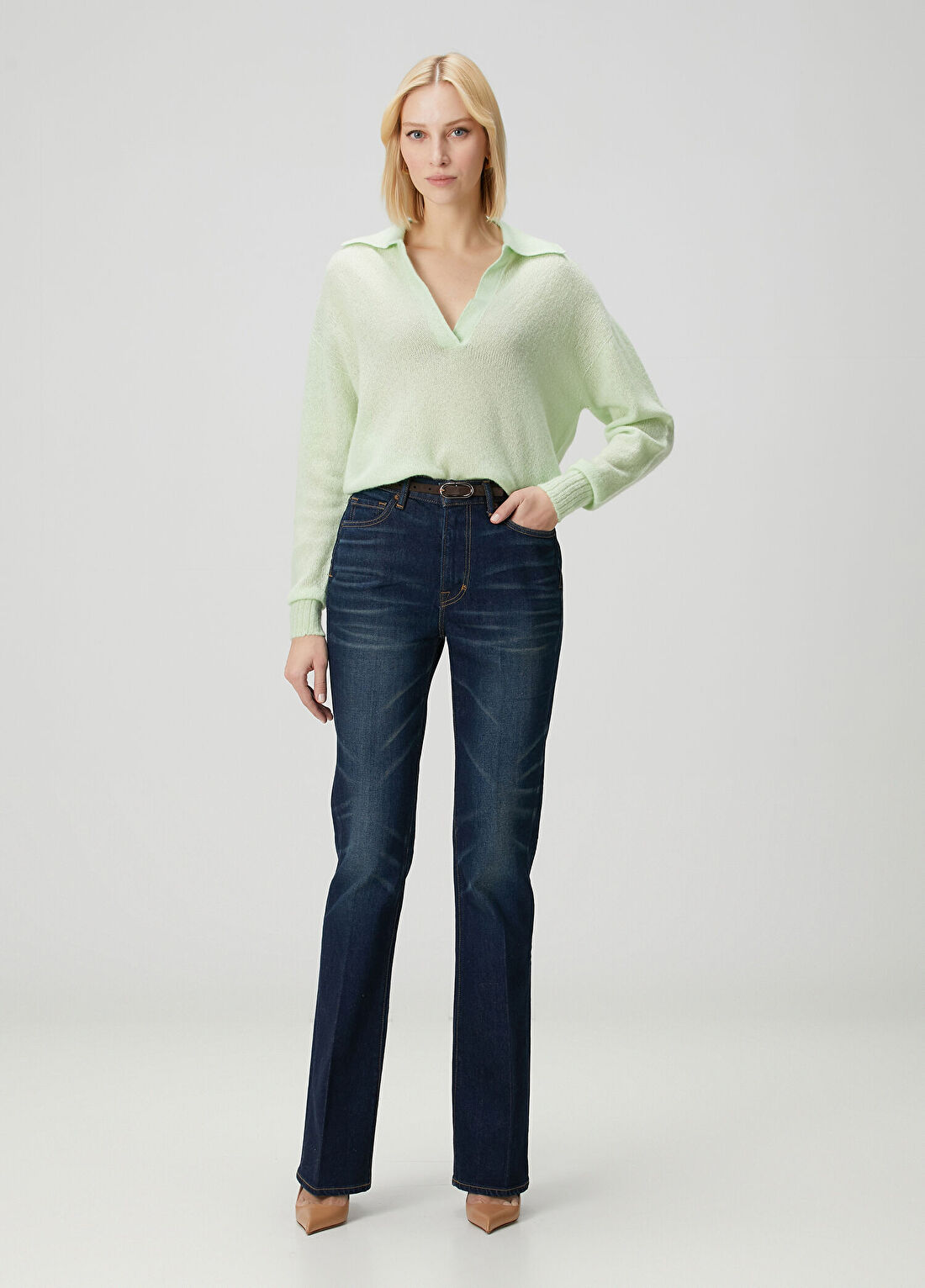 Tom Ford Indigo Flared Jean Pantolon