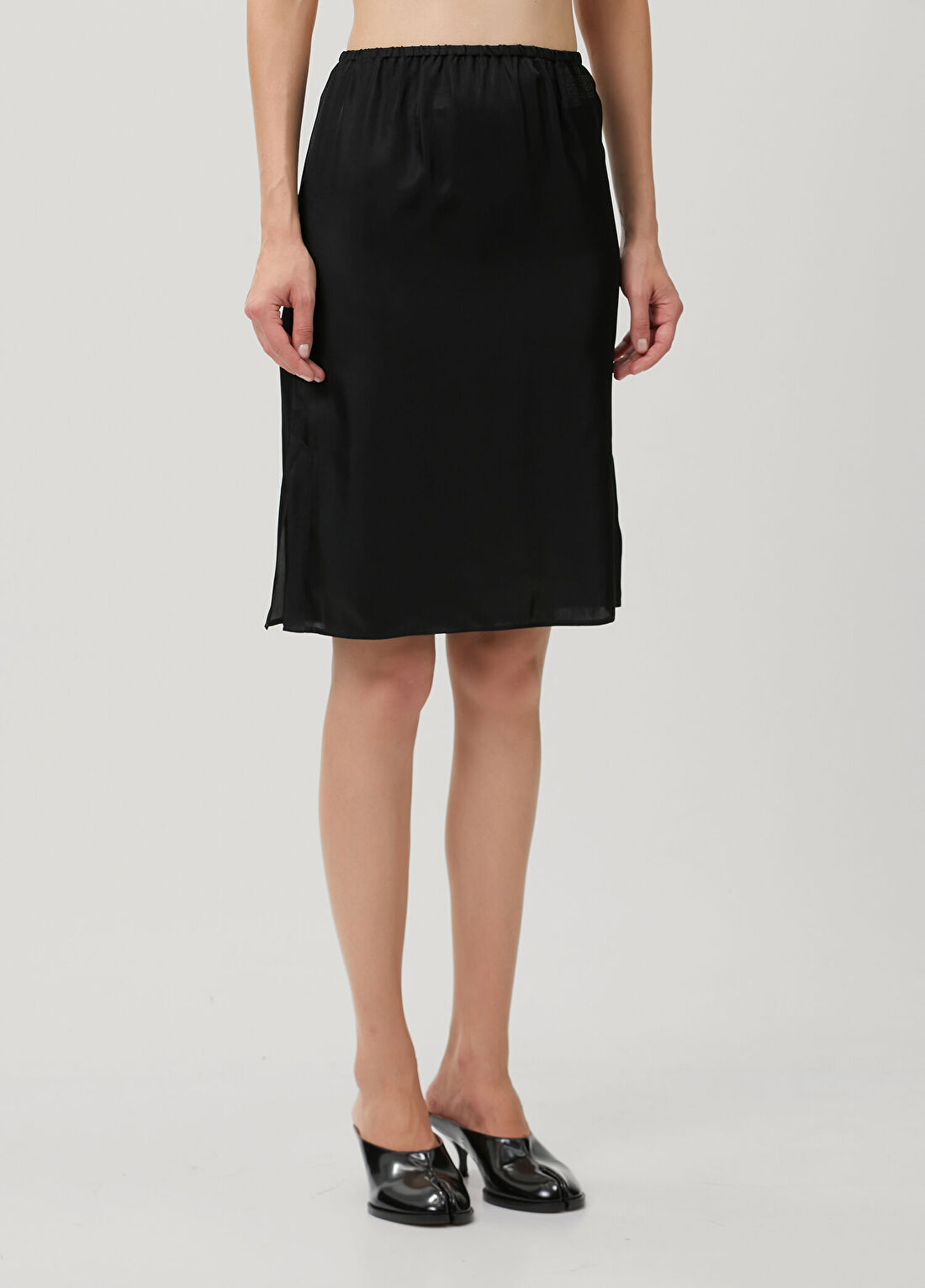 MM6 Maison Margiela Siyah Midi Etek görsel 2