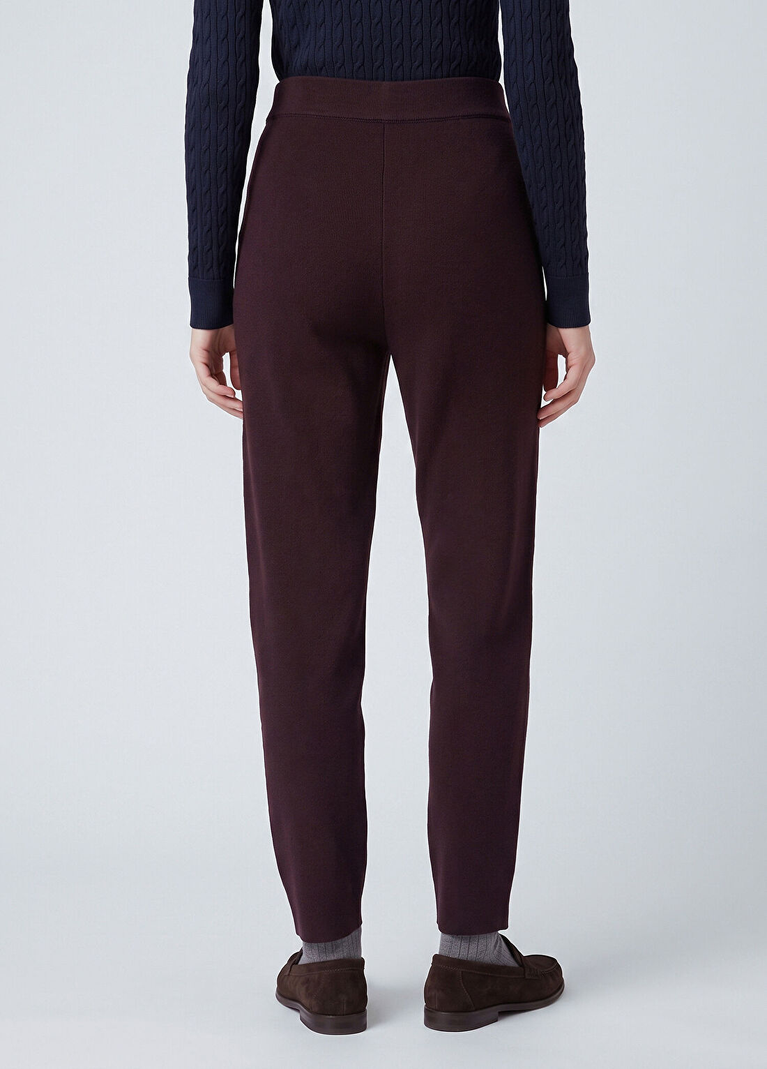 Beymen Club Mürdüm Triko Pantolon görsel 4