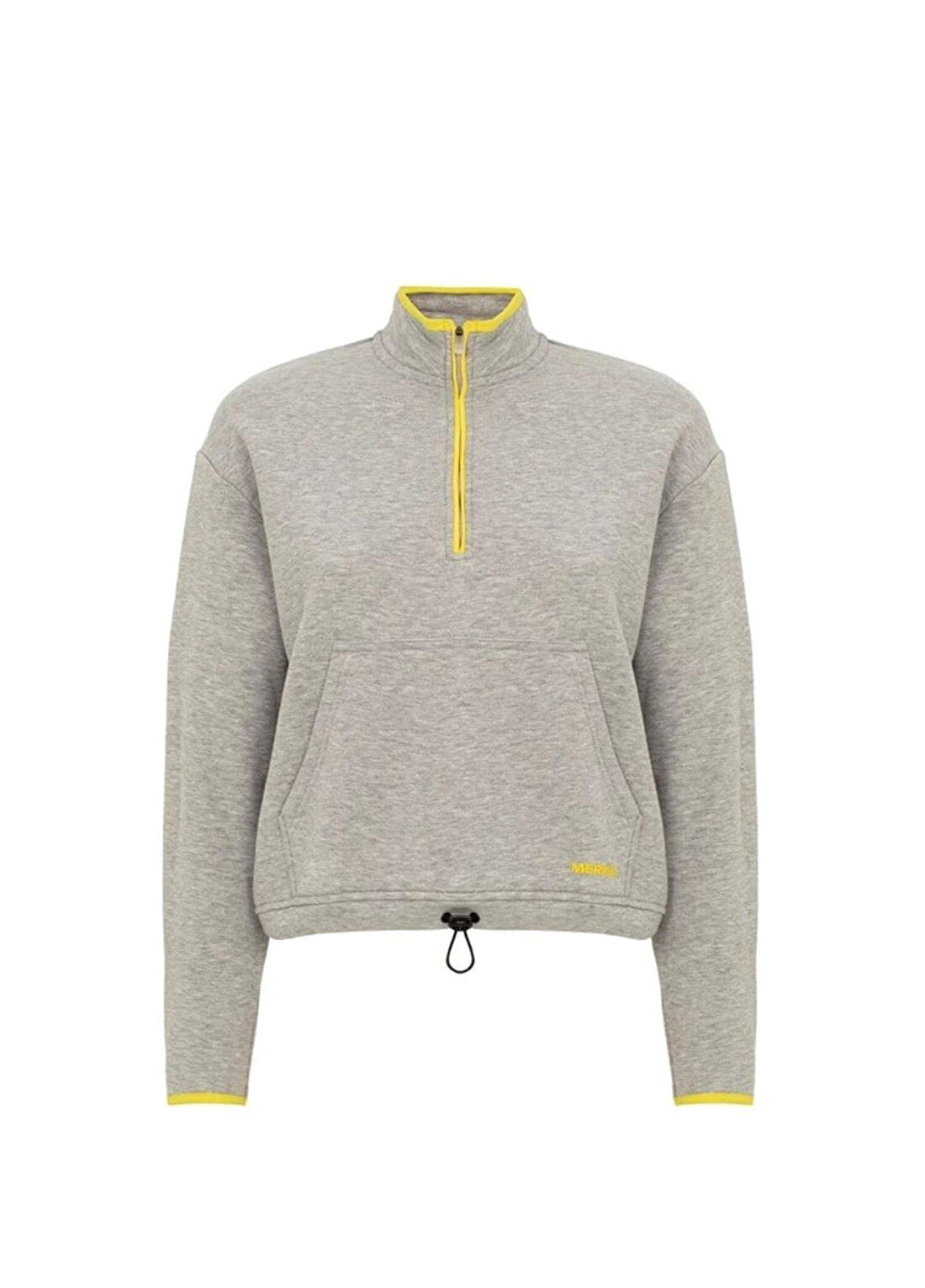Merrell Sense Gri Fermuarlı Kadın Spor Sweatshirt