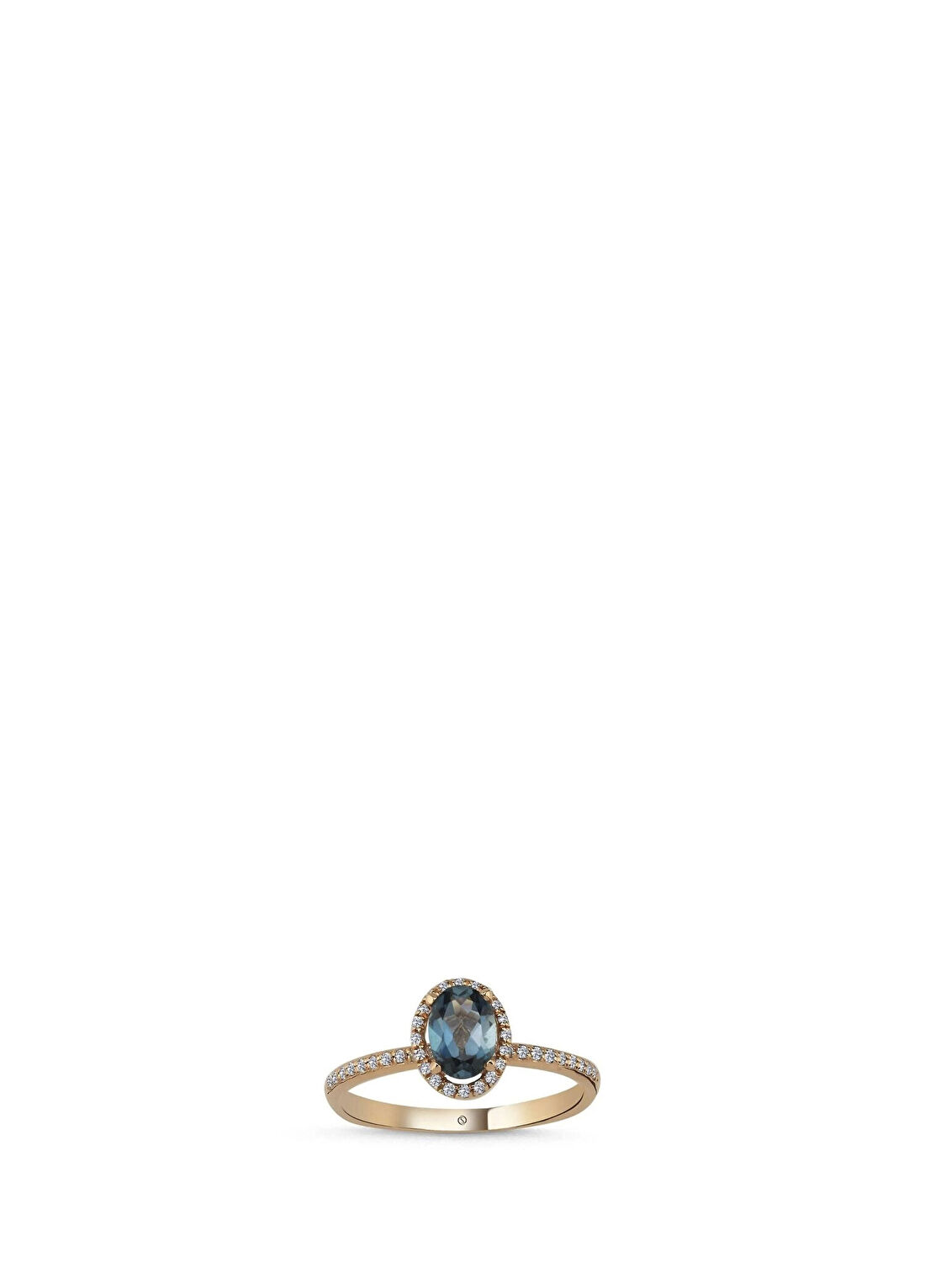 Safir Mücevher Hazine London Blue 14 Ayar Kadın Pırlanta Yüzük