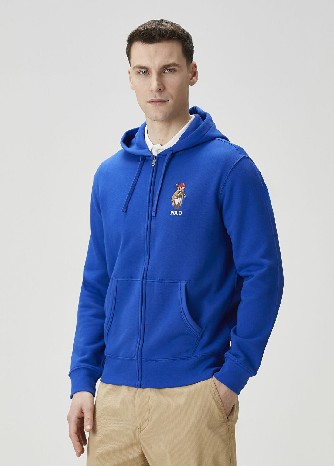 Polo Ralph Lauren Mavi Kapüşonlu Sweatshirt görsel 3