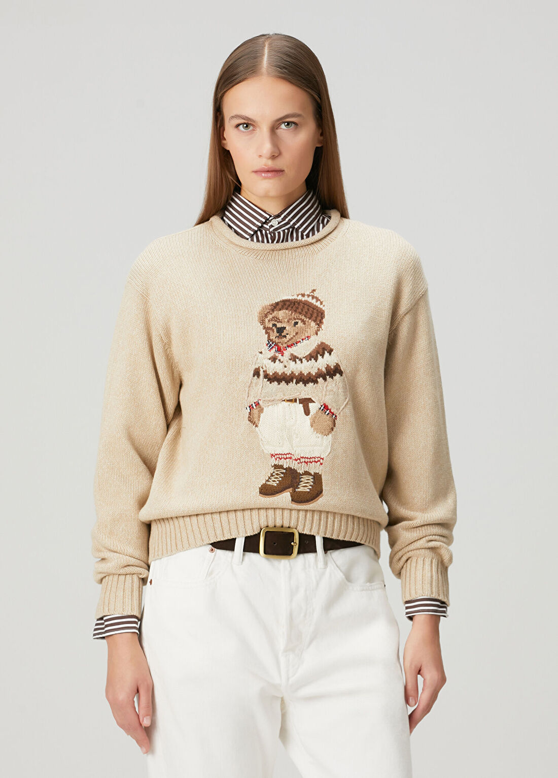 Polo Ralph Lauren Polo Bear Bej Kazak görsel 3