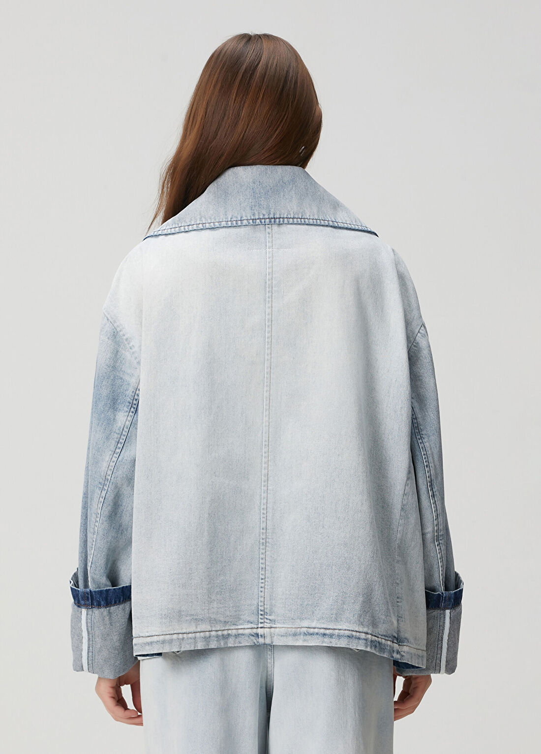 MM6 Maison Margiela Açık Mavi Denim Ceket görsel 4