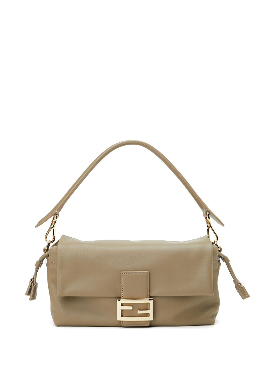 Fendi Soft Medium Vizon Kadın Deri Çanta