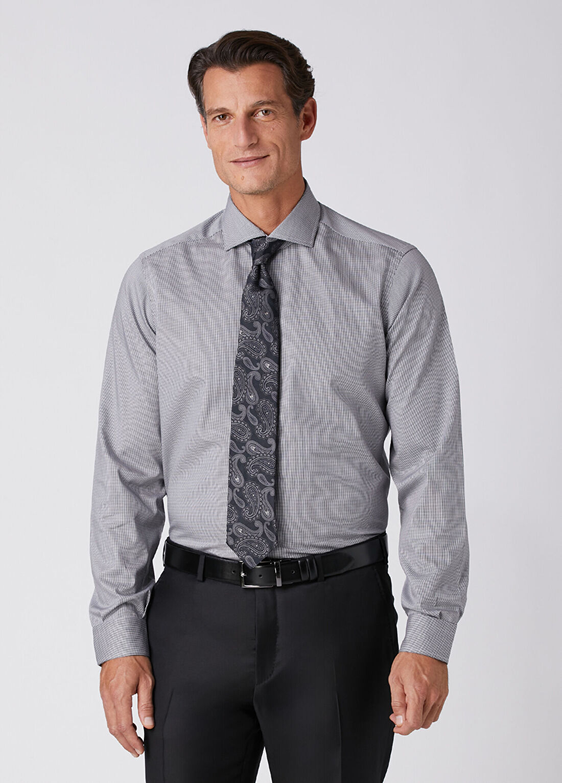 Beymen Collection Custom Fit Desenli Gömlek görsel 3