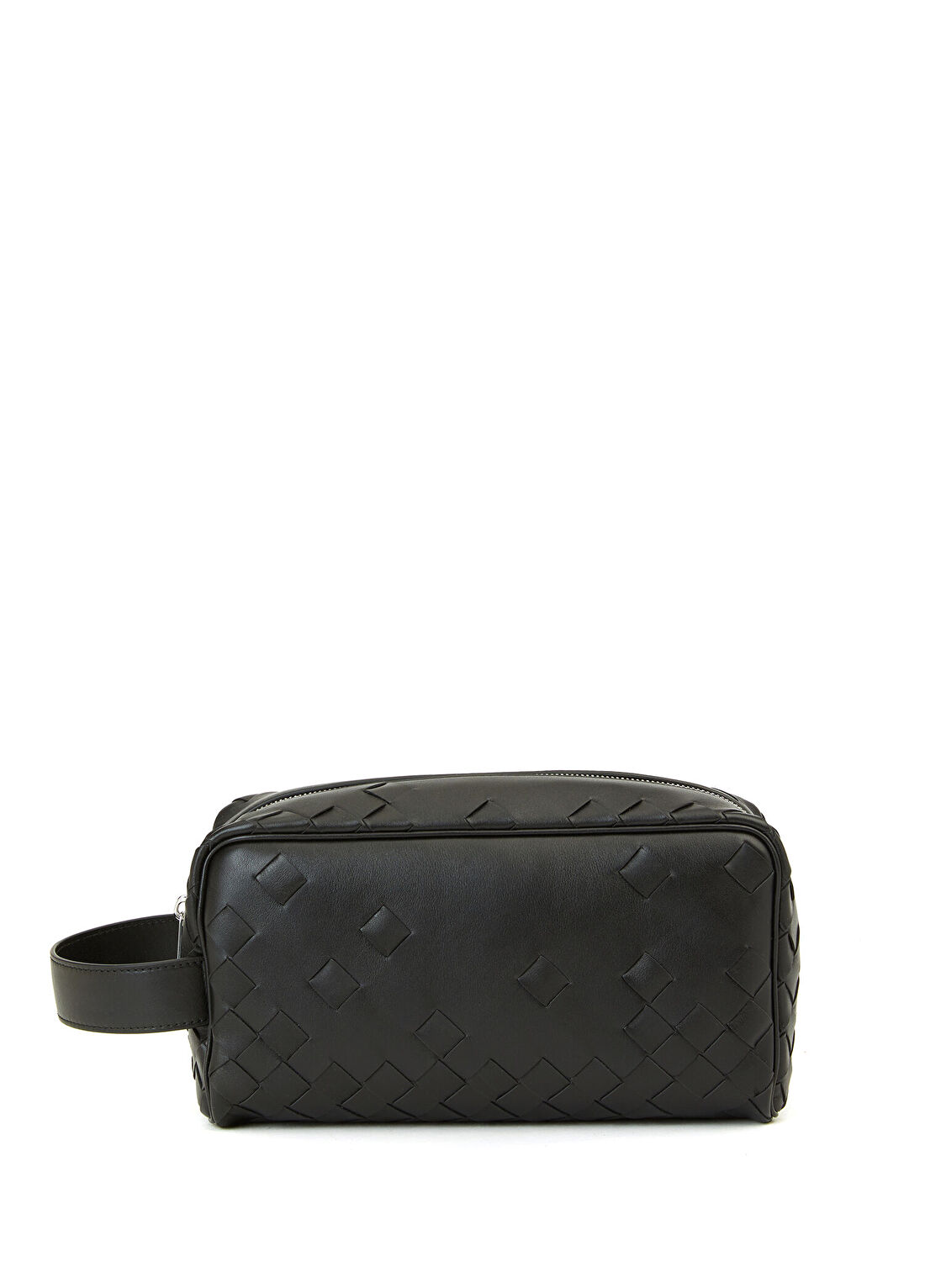 Bottega Veneta Siyah Deri Tıraş Çantası