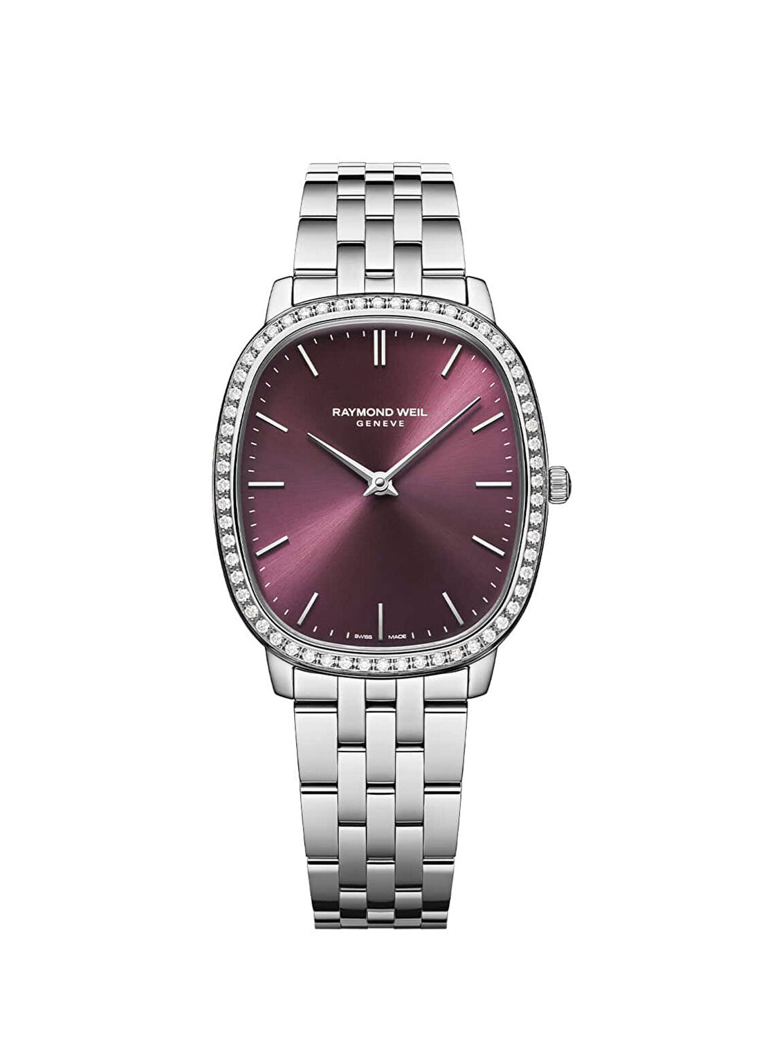 Raymond Weil RW5280STS45001 Metalik Gri Çelik Pırlantalı Kadın Kol Saati