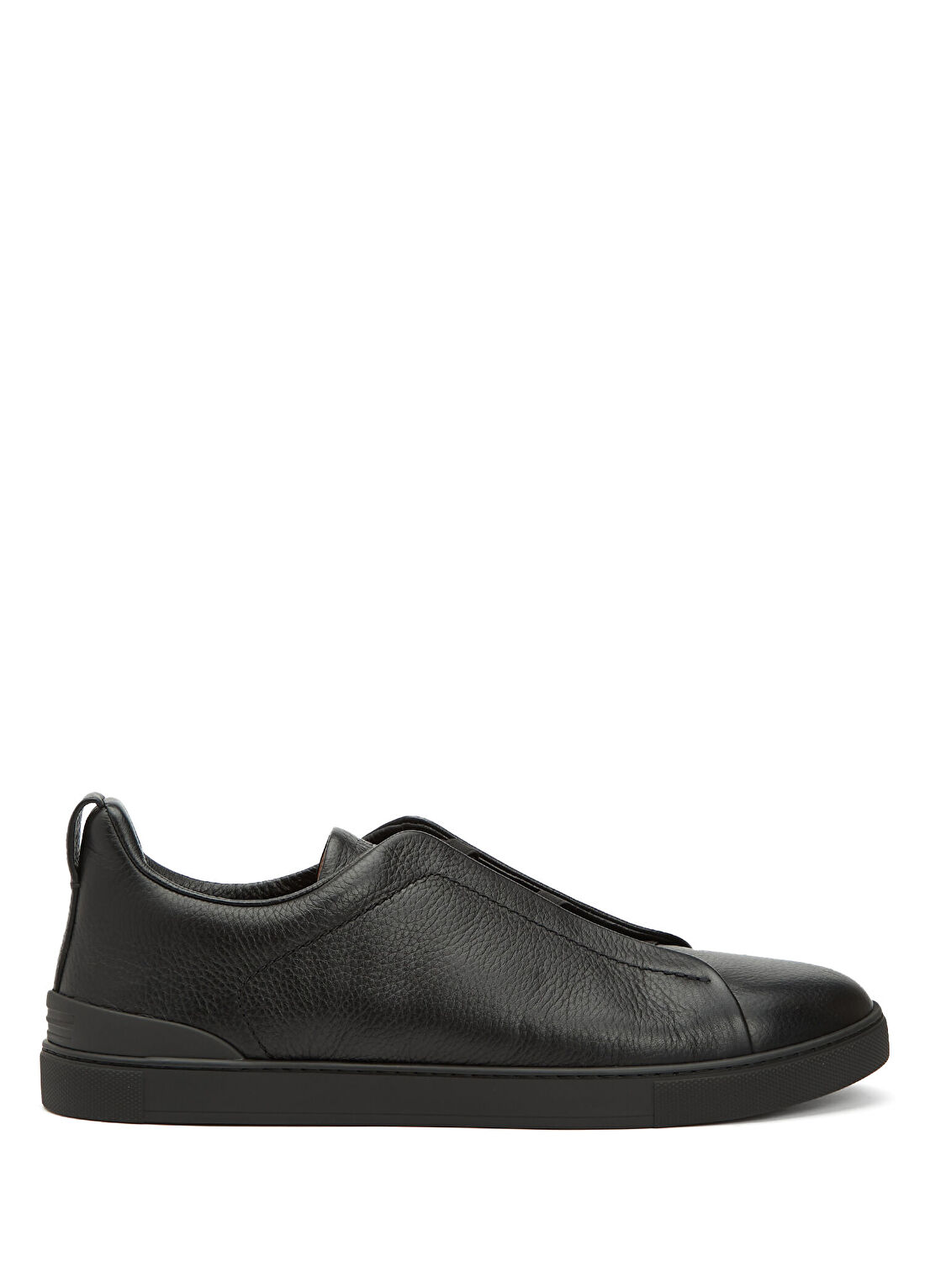 Zegna Siyah Erkek Deri Sneaker