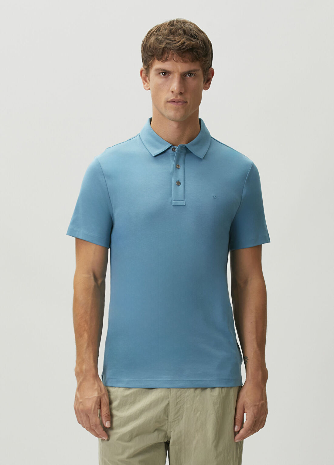 Michael Kors Mavi Logo Nakışlı Polo T-shirt