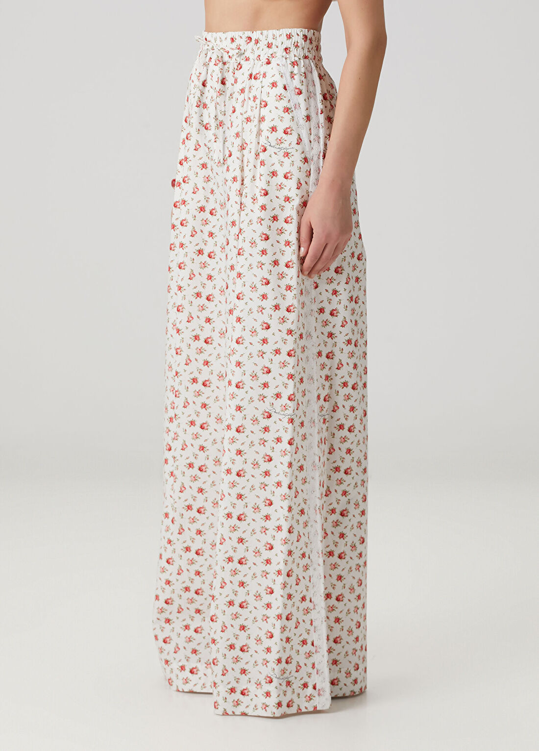 Dolce&Gabbana Beyaz Çiçekli Pantolon görsel 3