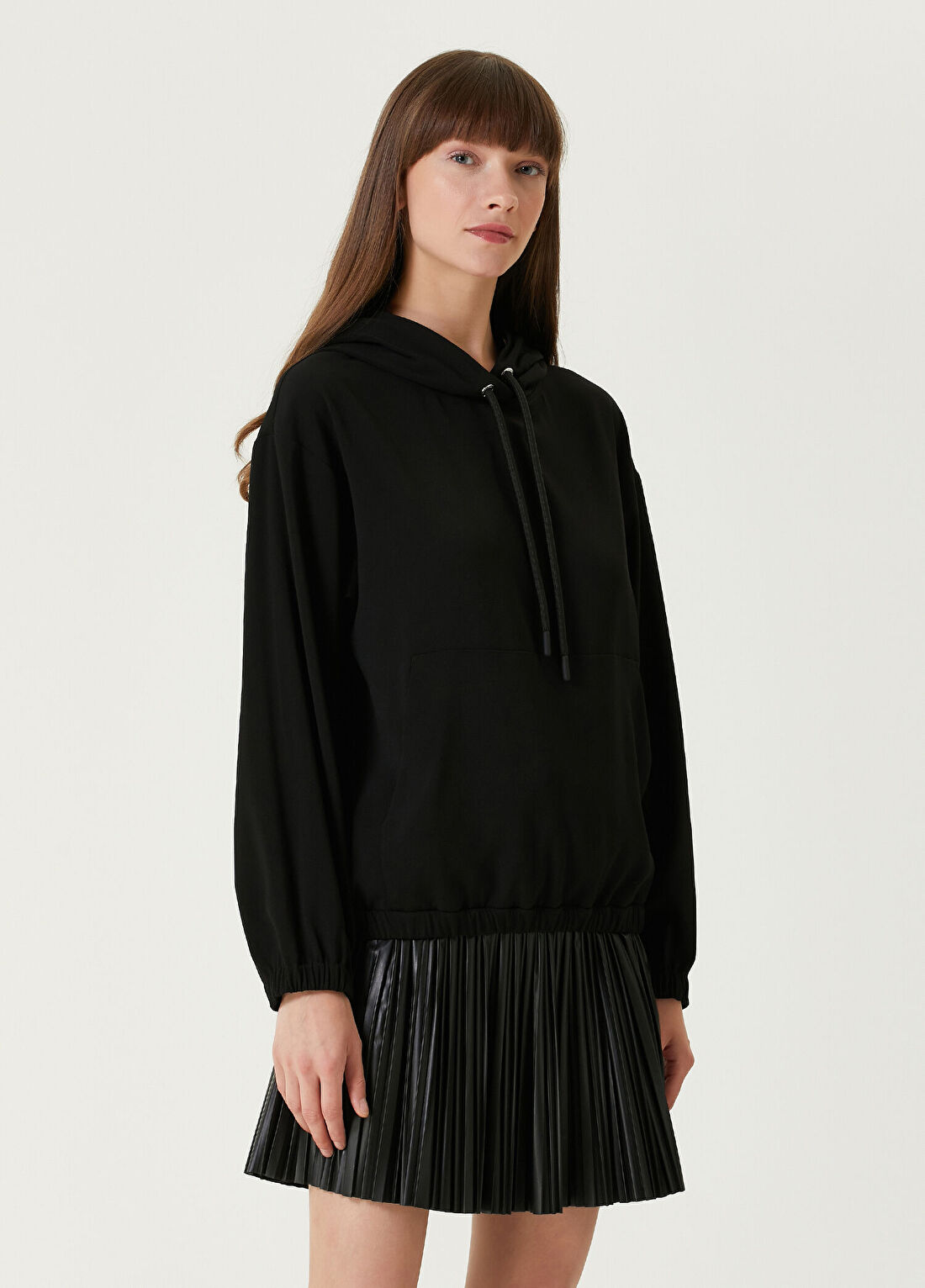 Moncler Siyah Kapüşonlu Sweatshirt görsel 3