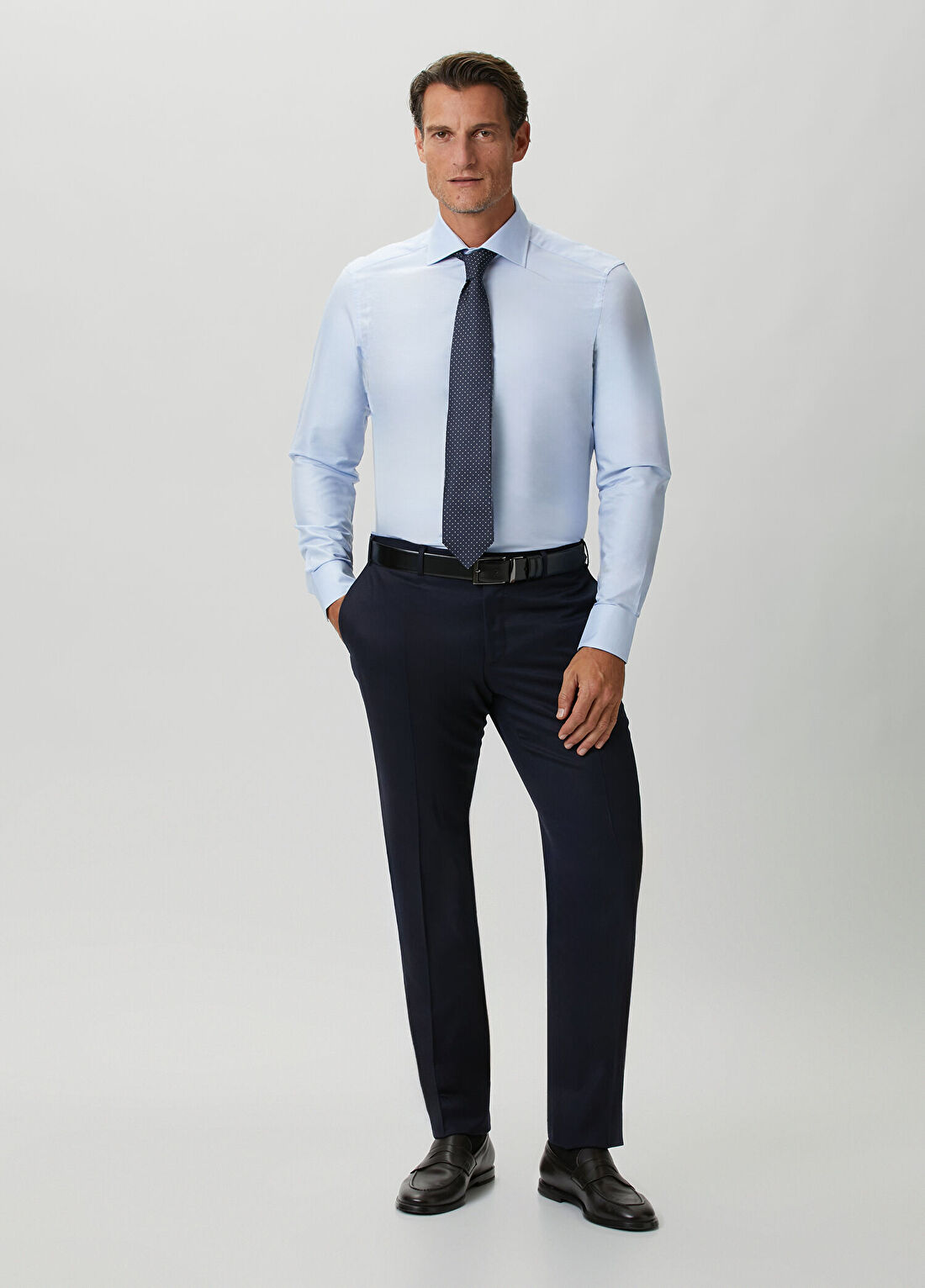 Zegna Mavi Gömlek görsel 2