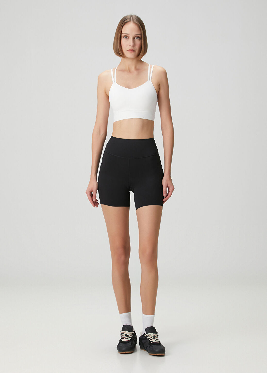 lululemon Fast and Free High Rise Siyah Şort 6"