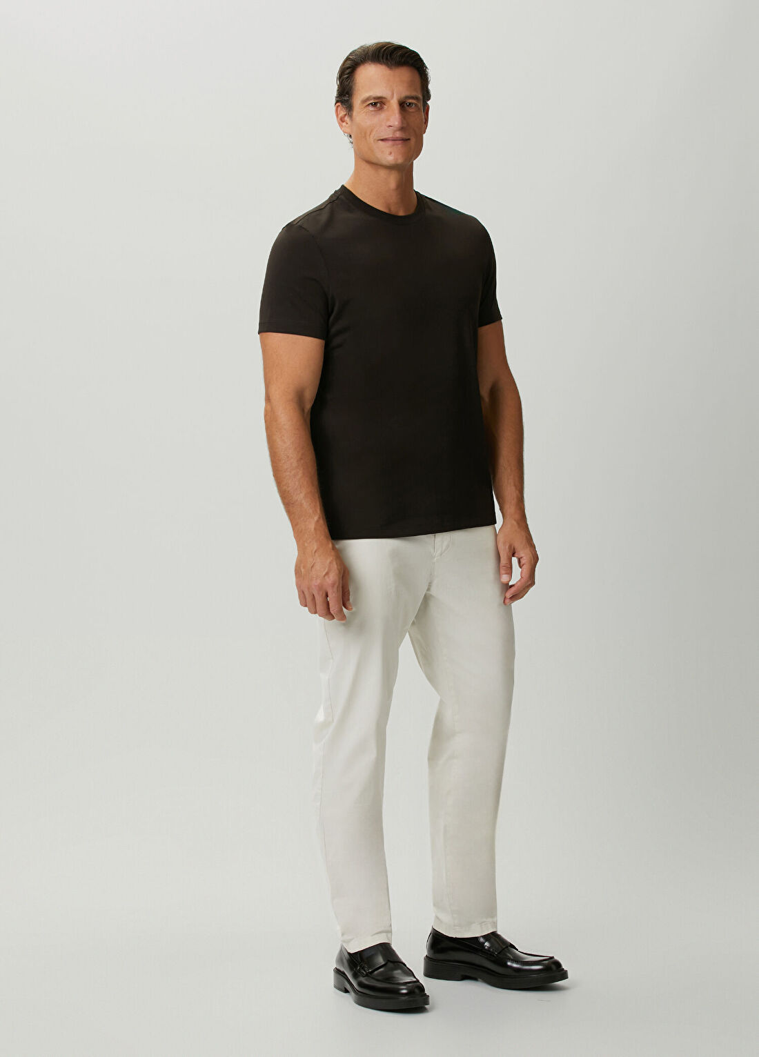 Beymen Collection Kahverengi Basic T-shirt görsel 2