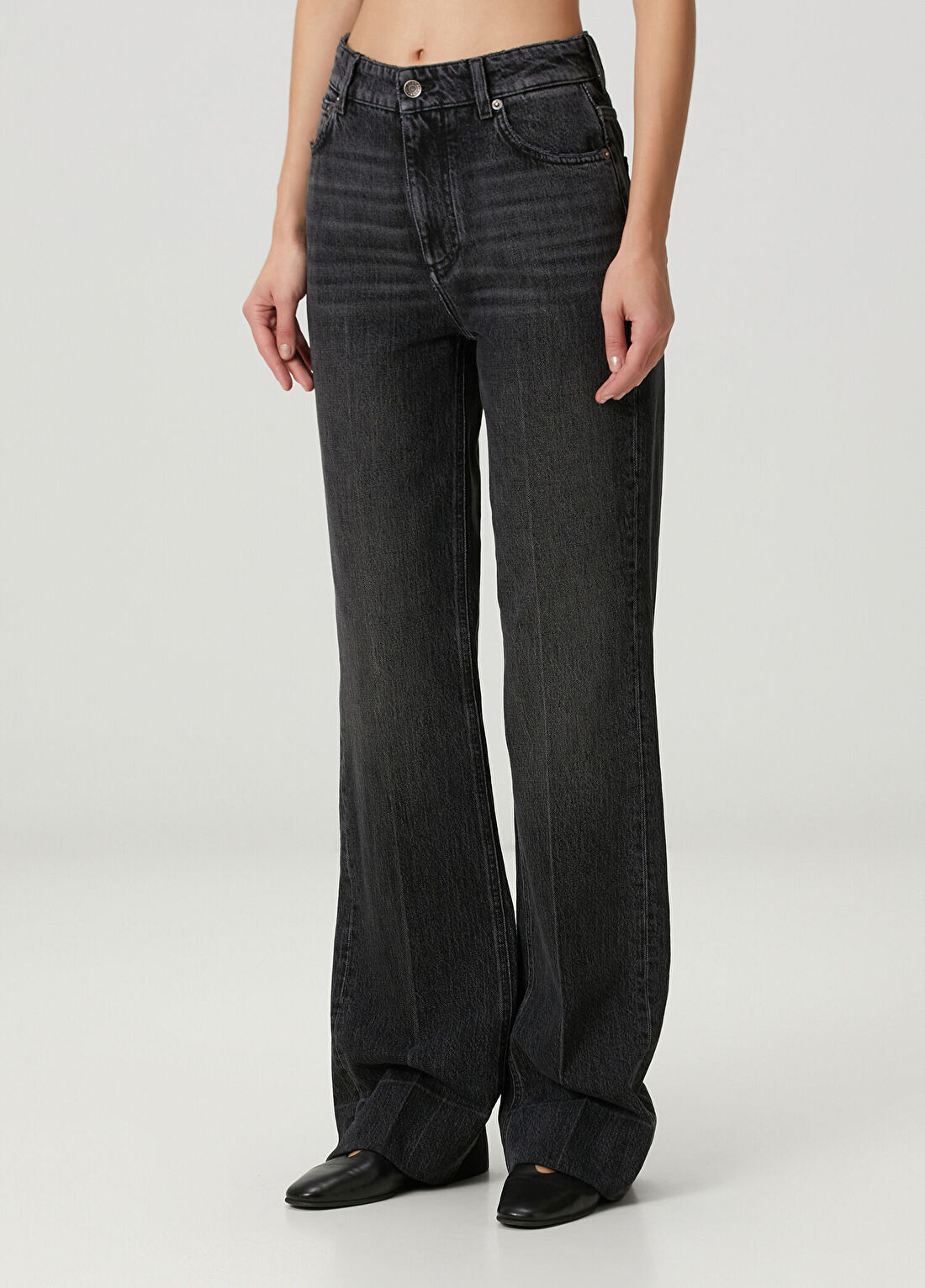 Dolce&Gabbana Siyah Flared Jean Pantolon görsel 3