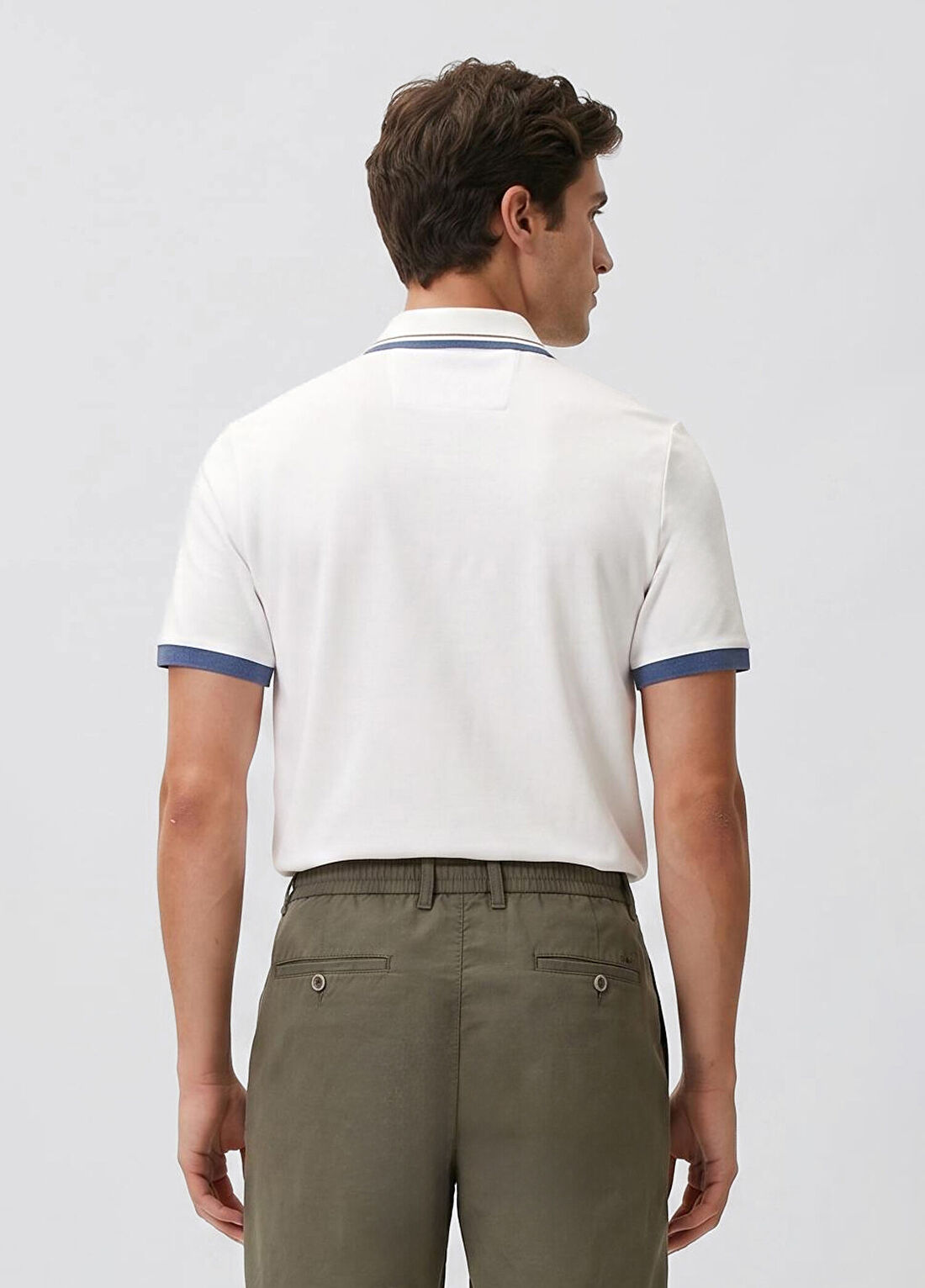 Network Ekru Polo Yaka Pike T-shirt görsel 3