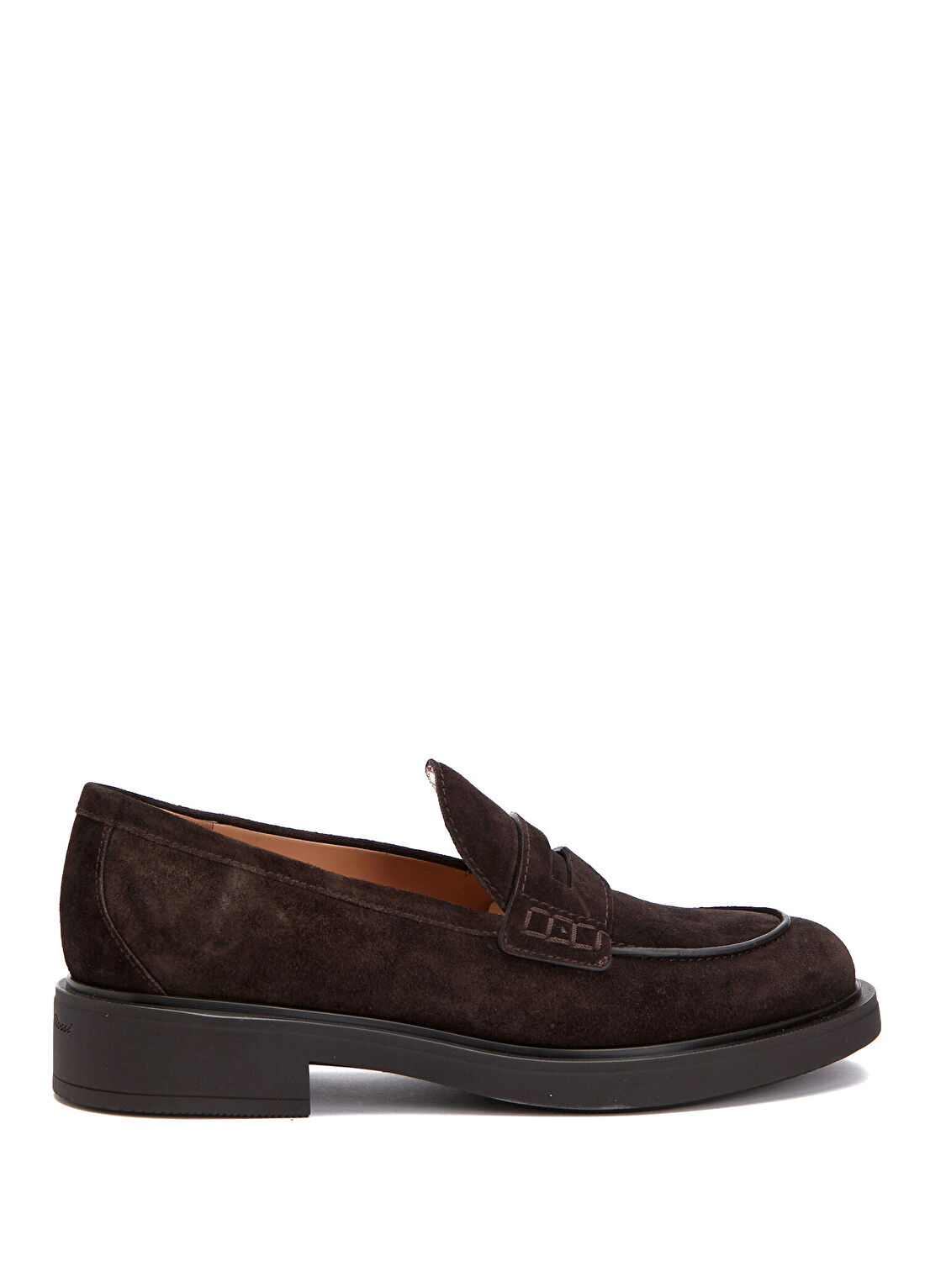 Gianvito Rossi Kahverengi Kadın Süet Loafer
