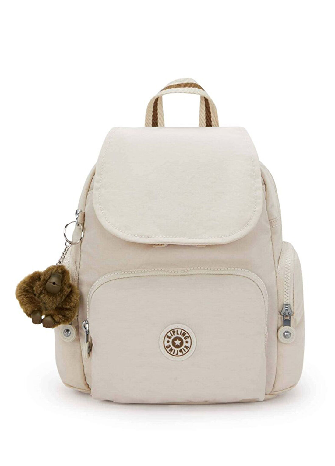 Kipling City Zip Bej Mini Küçük Boy Kadın Sırt Çantası
