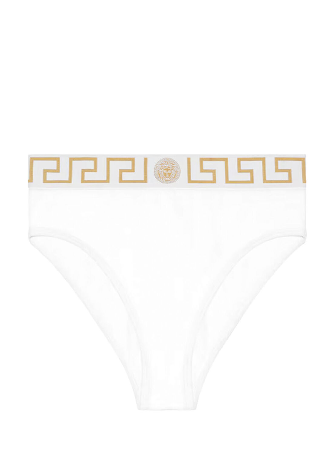 Versace Beyaz Logo Bantlı Külot