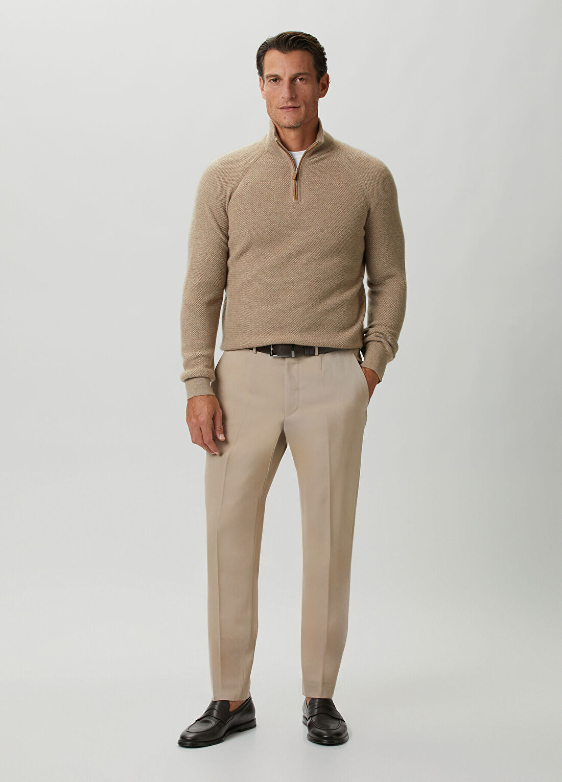 Zegna Bej Kaşmir Triko görsel 2