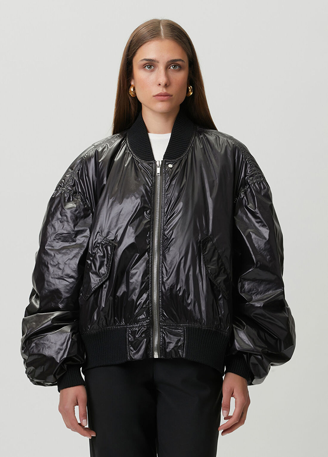 Rick Owens Secchia Flight Siyah Bomber Ceket