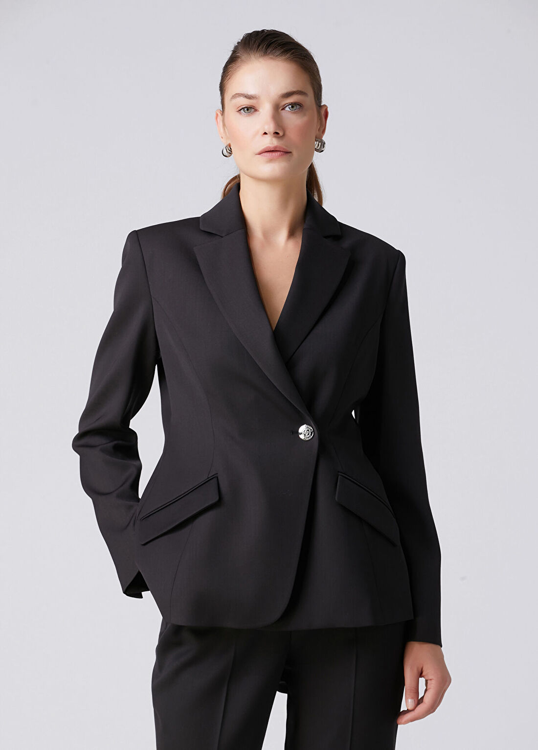 Beymen Collection Siyah Dikiş Detaylı Ceket