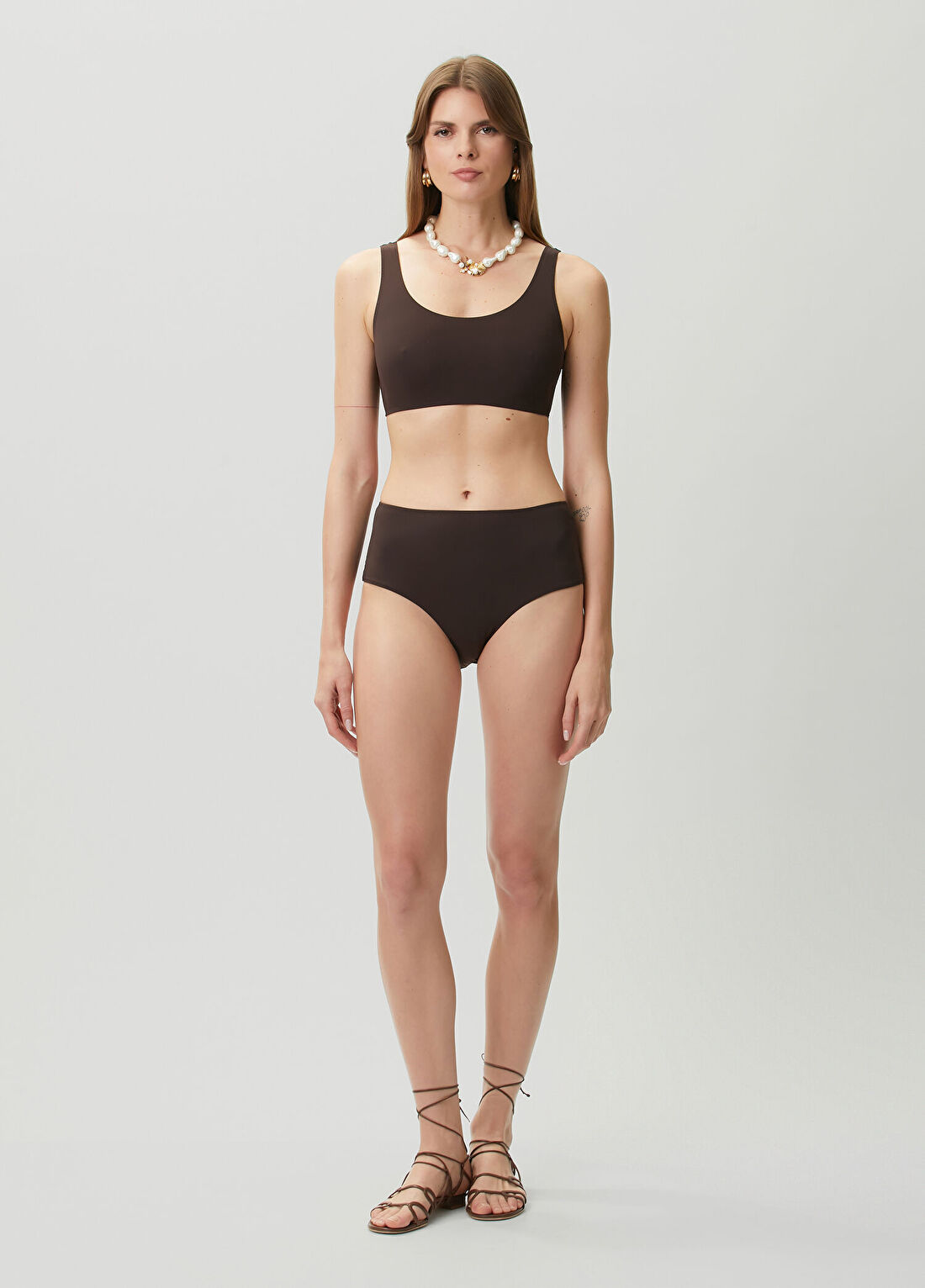Umit Benan Kahverengi Bikini Takımı
