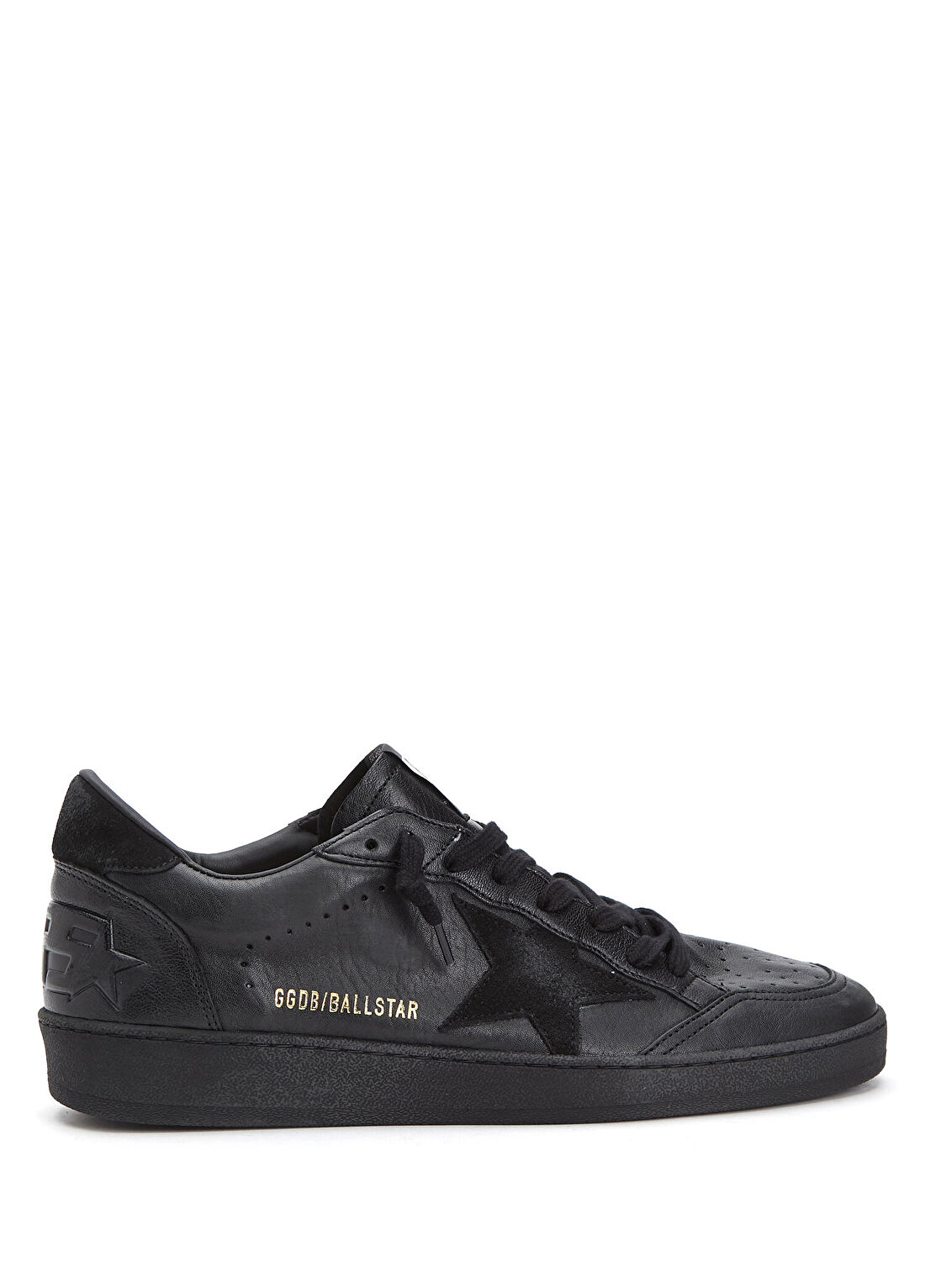 Golden Goose Ball Star Siyah Erkek Deri Sneaker