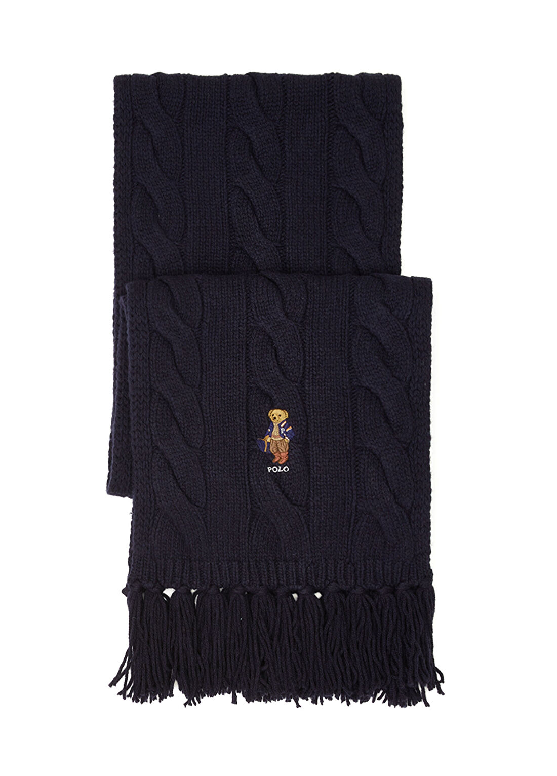 Polo Ralph Lauren Lacivert Kadın Yün Atkı