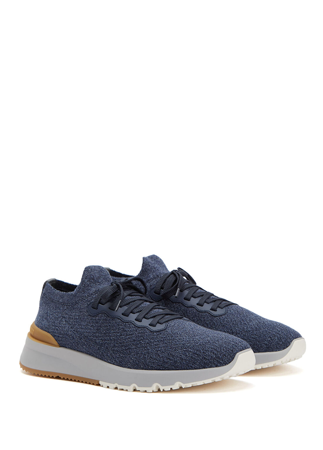 Brunello Cucinelli Açık Mavi Erkek Yün Sneaker görsel 2