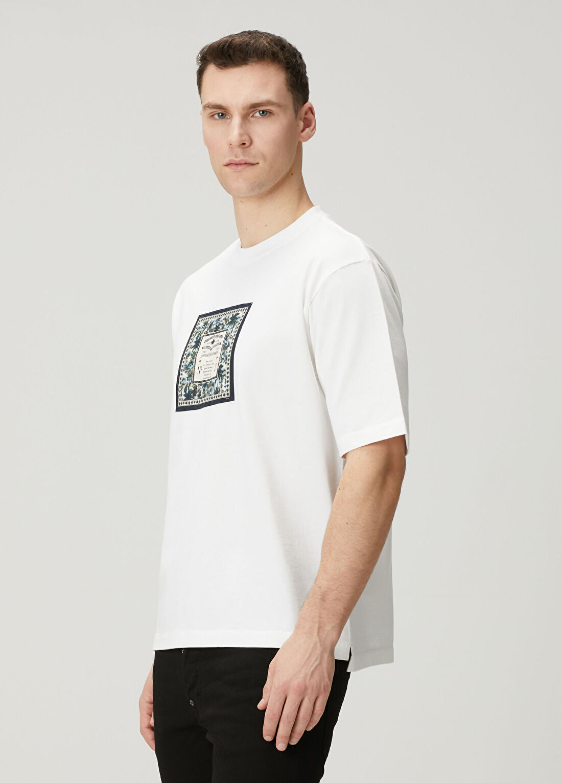 Dsquared2 Loose Fit Beyaz T-shirt görsel 3