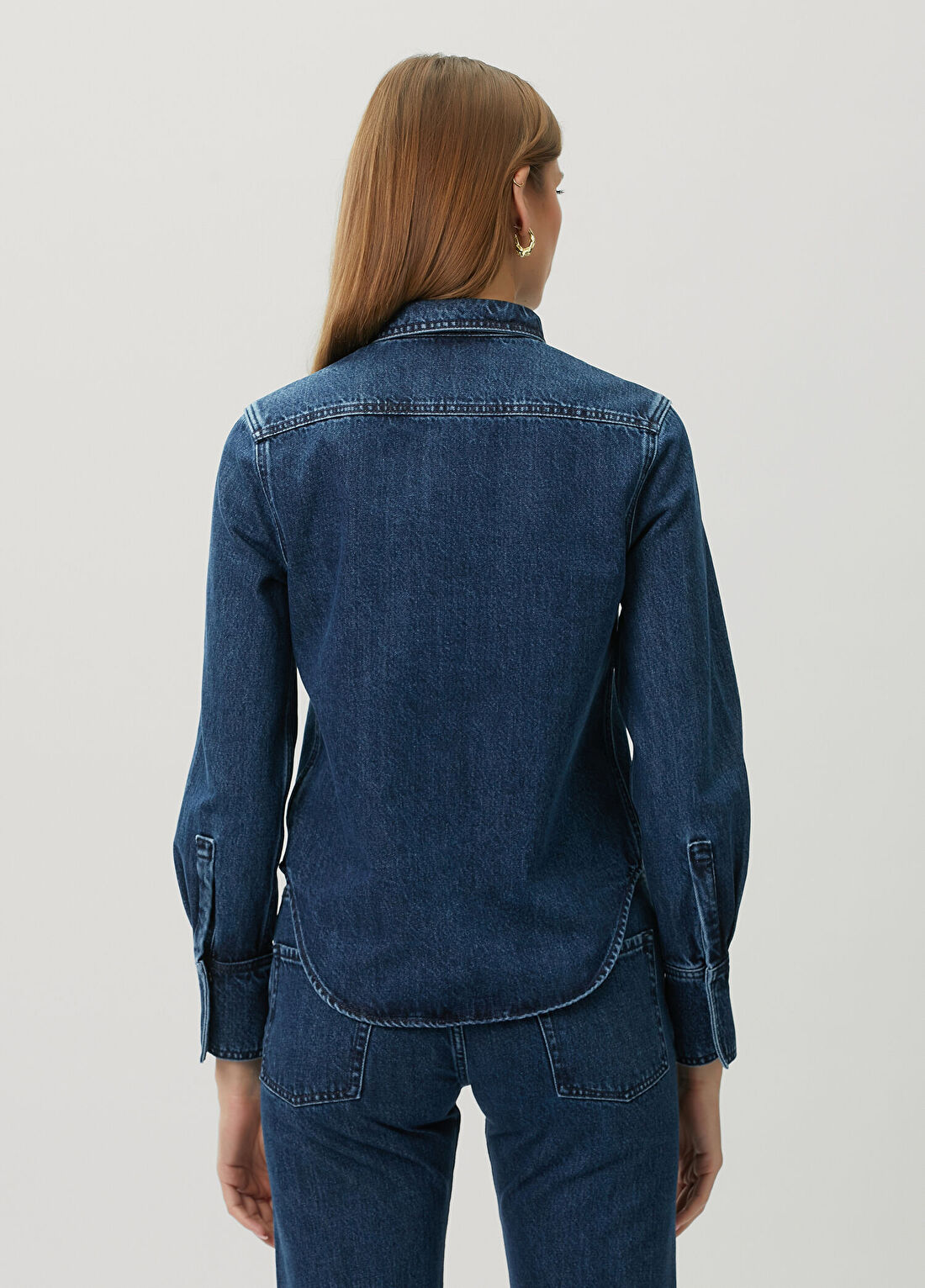 Sa Su Phi Indigo Denim Gömlek görsel 4