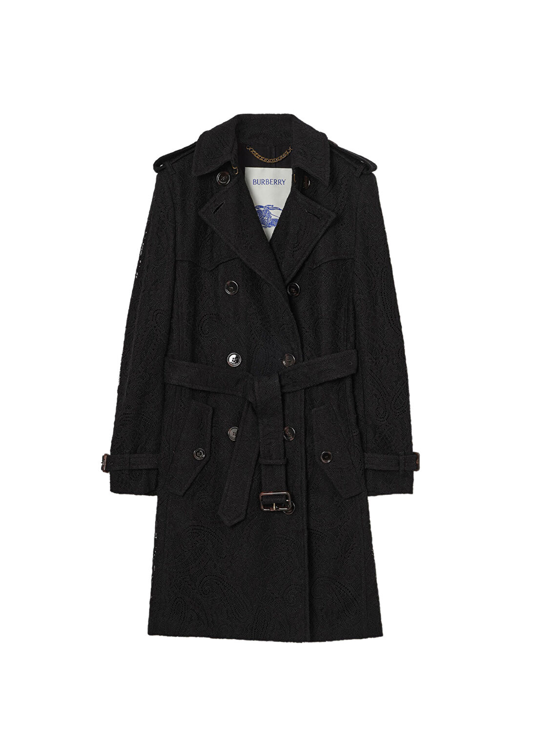 Burberry Siyah Erkek Trençkot