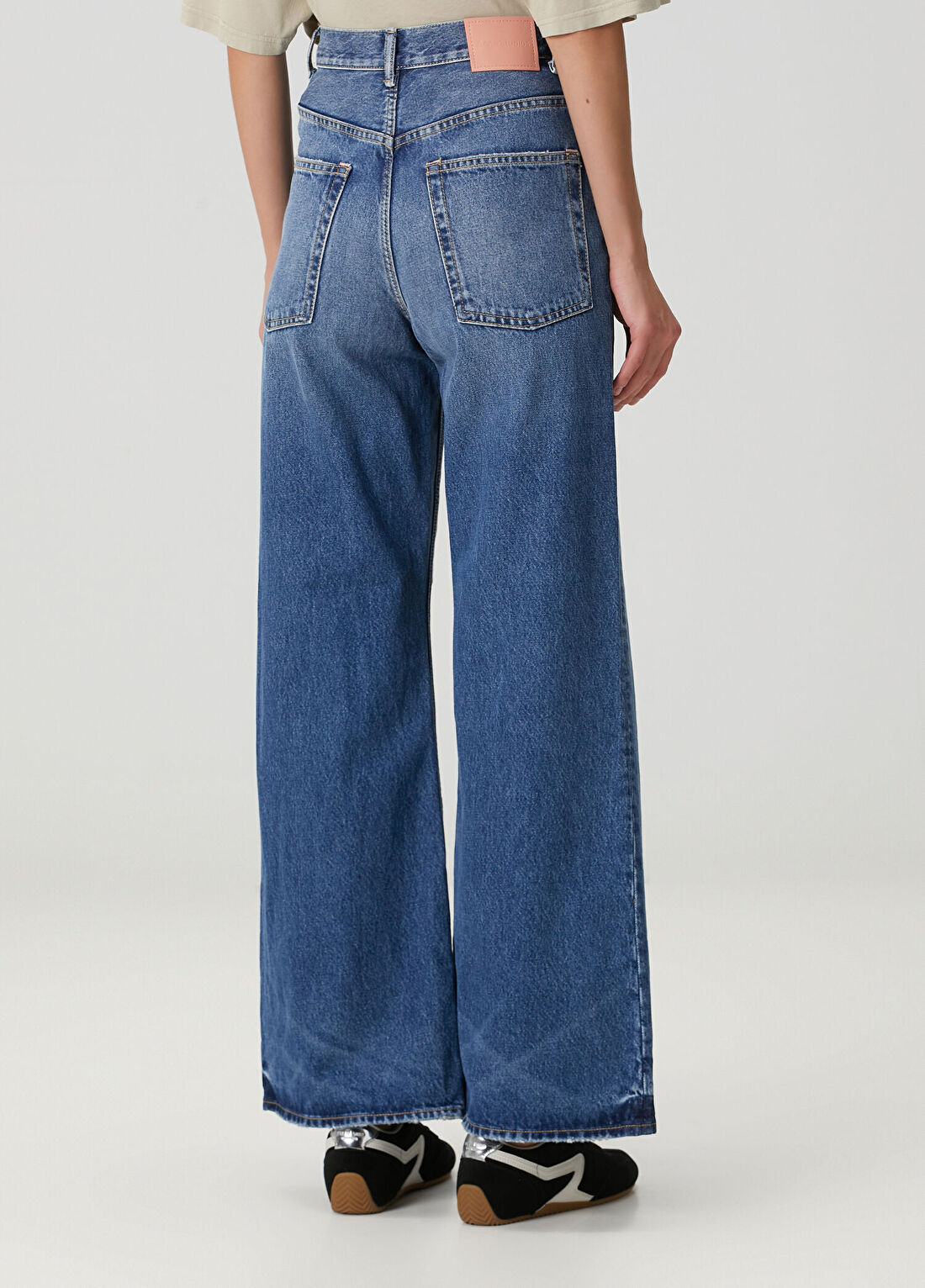 Acne Studios Regular Fit Mavi Jean Pantolon görsel 3